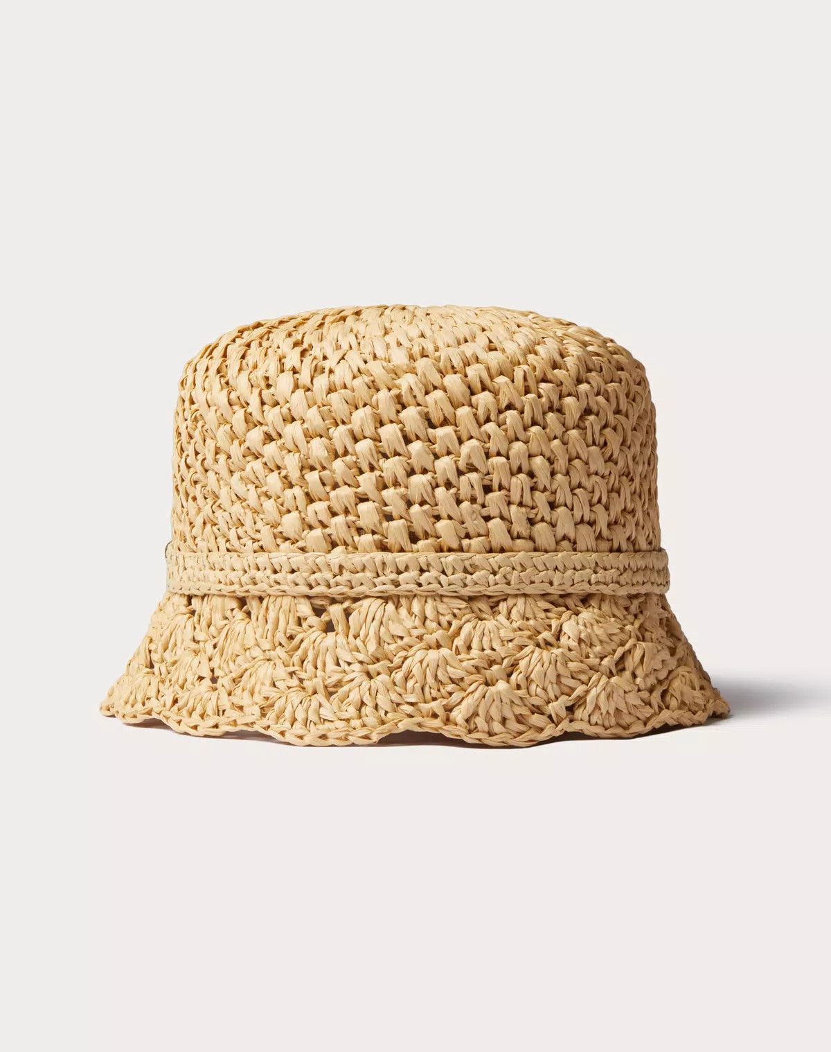 Valentino oc11z0725 Size:Small/Resort Crochet Bucket Hat in Golden Size ONE SIZE - 3 Thumbnail