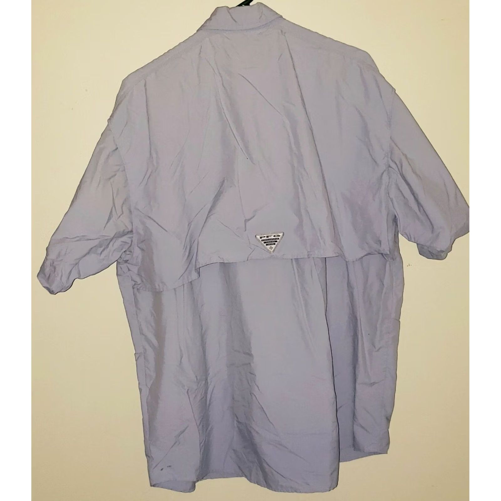 X-LARGE Columbia PFG Men’s 100% Cotton SS Button Front Fishing Shirt Blue XL Size US XL / EU 56 / 4 - 2 Thumbnail
