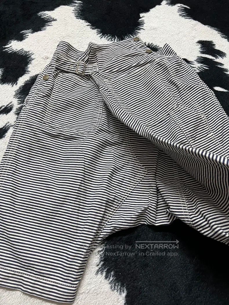 Comme des Garcons Comme Des Garcons size S Asymmetrical Striped Culottes Size 23" - 3 Thumbnail