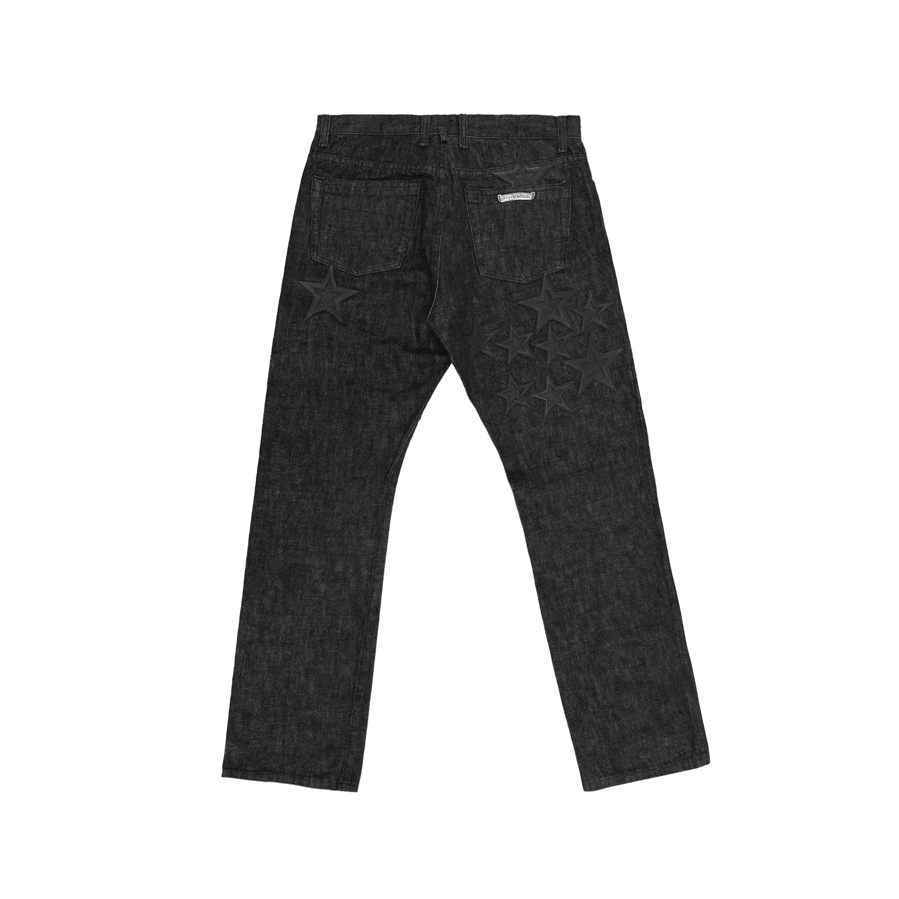 Chrome Hearts Chrome Hearts Black Star Leather Patch Dark Grey Jeans Size US 32 / EU 48 - 2 Thumbnail