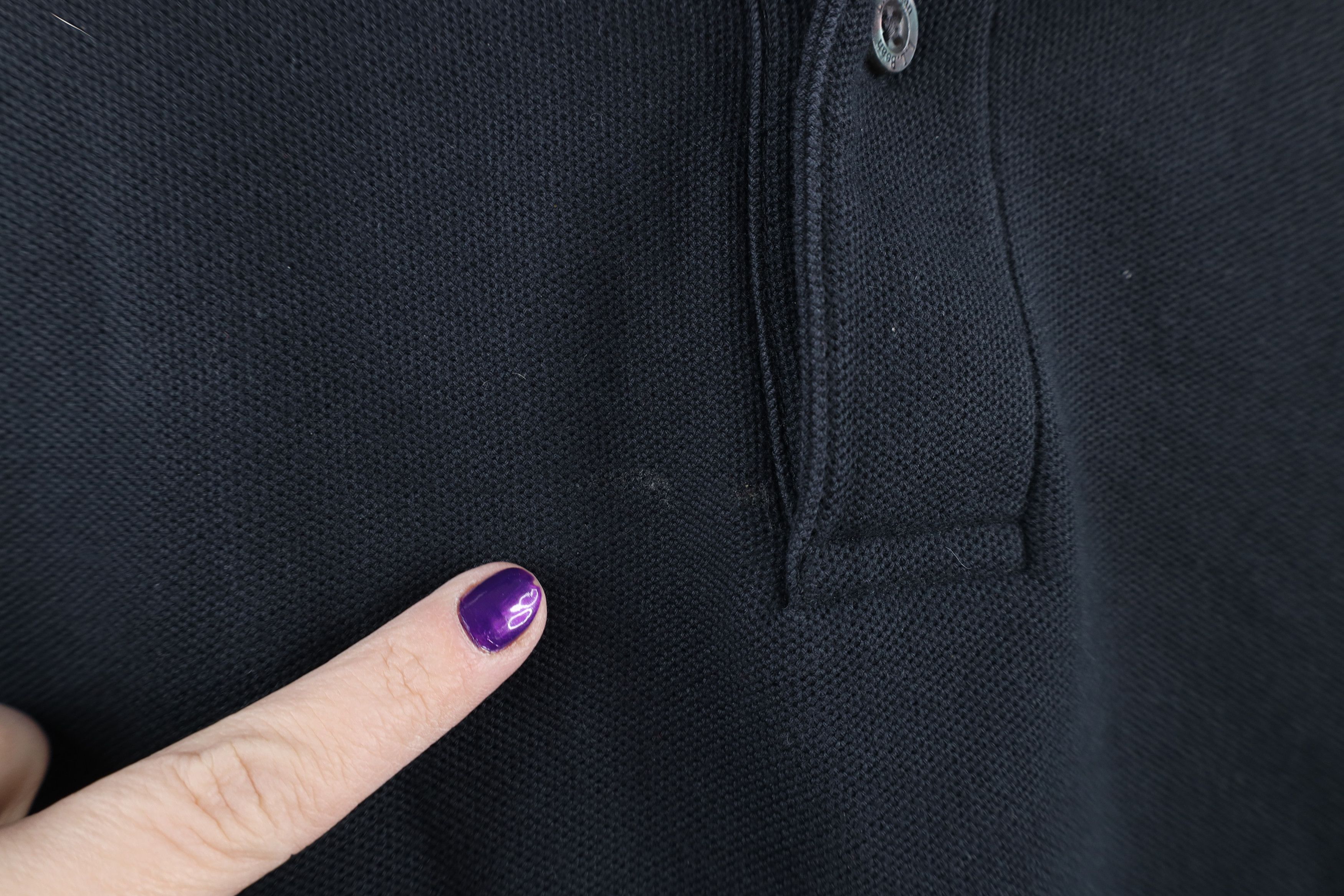 L.L. Bean × Vintage Vintage LL Bean Blank Long Sleeve Rugby Polo Shirt Black Size US L / EU 52-54 / 3 - 4 Thumbnail