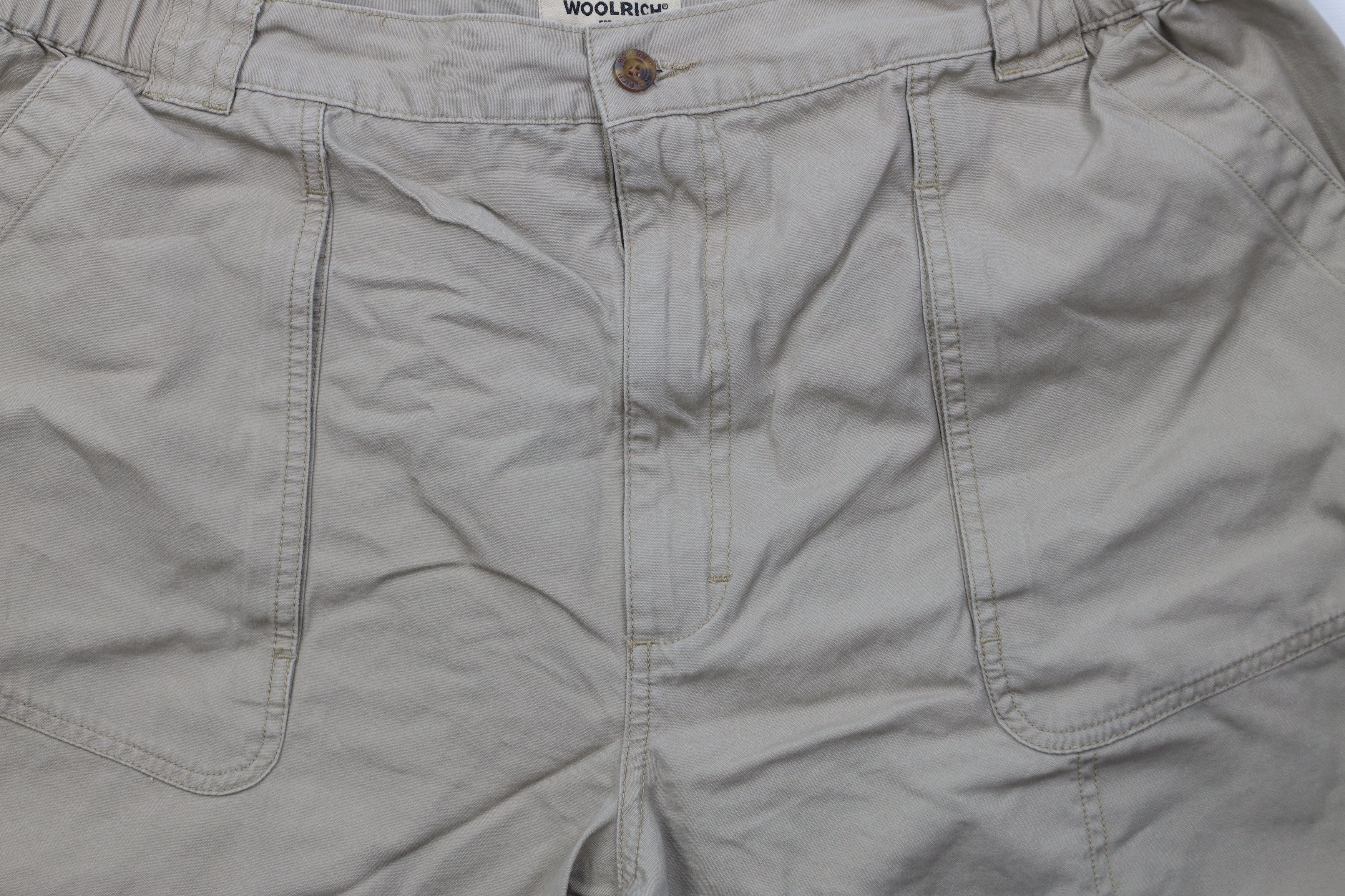Woolrich Woolen Mills Vintage 90s Woolrich Above Knee Trekking Hiking Shorts Beige Size US 38 / EU 54 - 3 Thumbnail