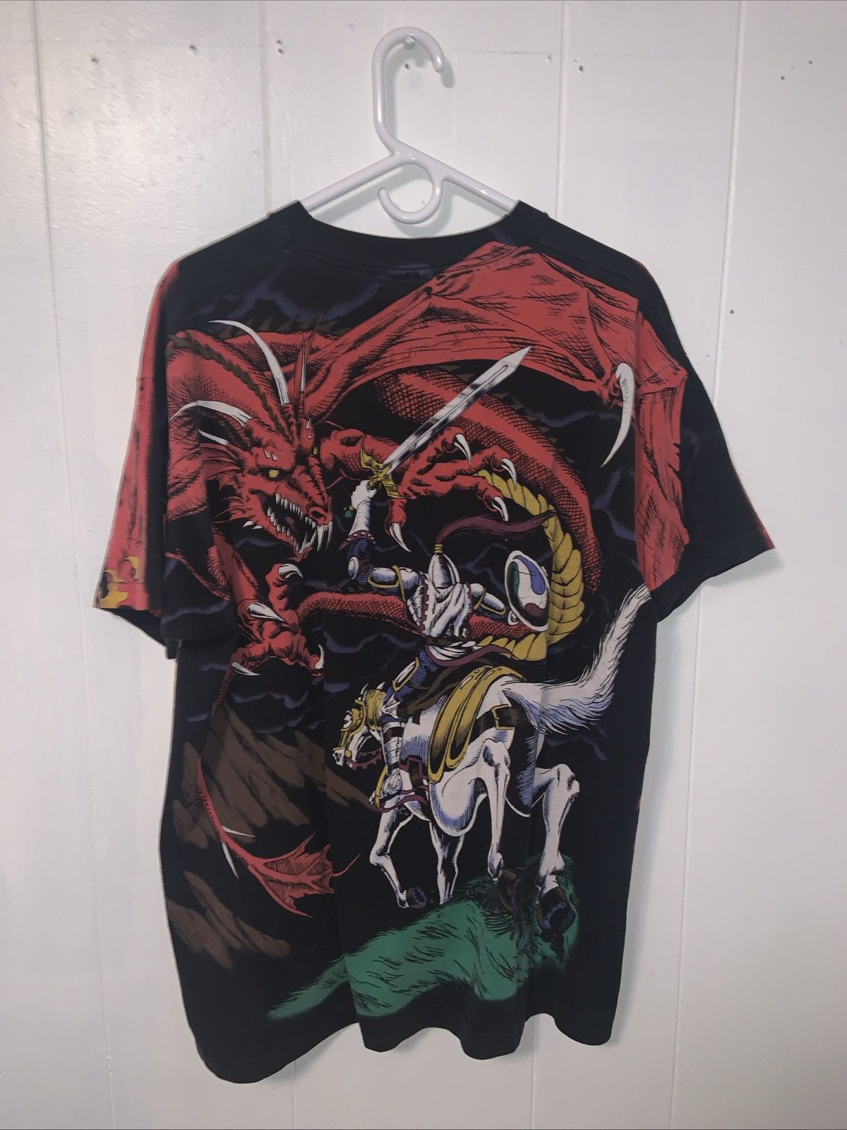 Liquid Blue Vintage 93 - Liquid Blue - Knight VS Dragon AOP - Size XL Size US XL / EU 56 / 4 - 6 Thumbnail