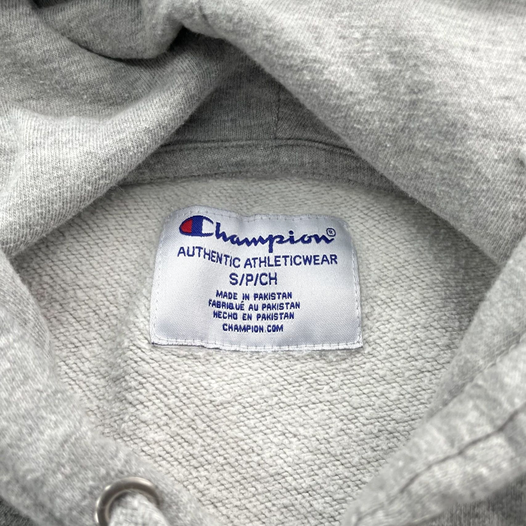 Champion Champion Hoodie Mens Small Gray Blue Sportswear Streetwear Gym 90s Theme Pockets Graphic Print Fleece Mock Neck Pullover Winter Seasonal Casual Size US S / EU 44-46 / 1 - 7 Thumbnail