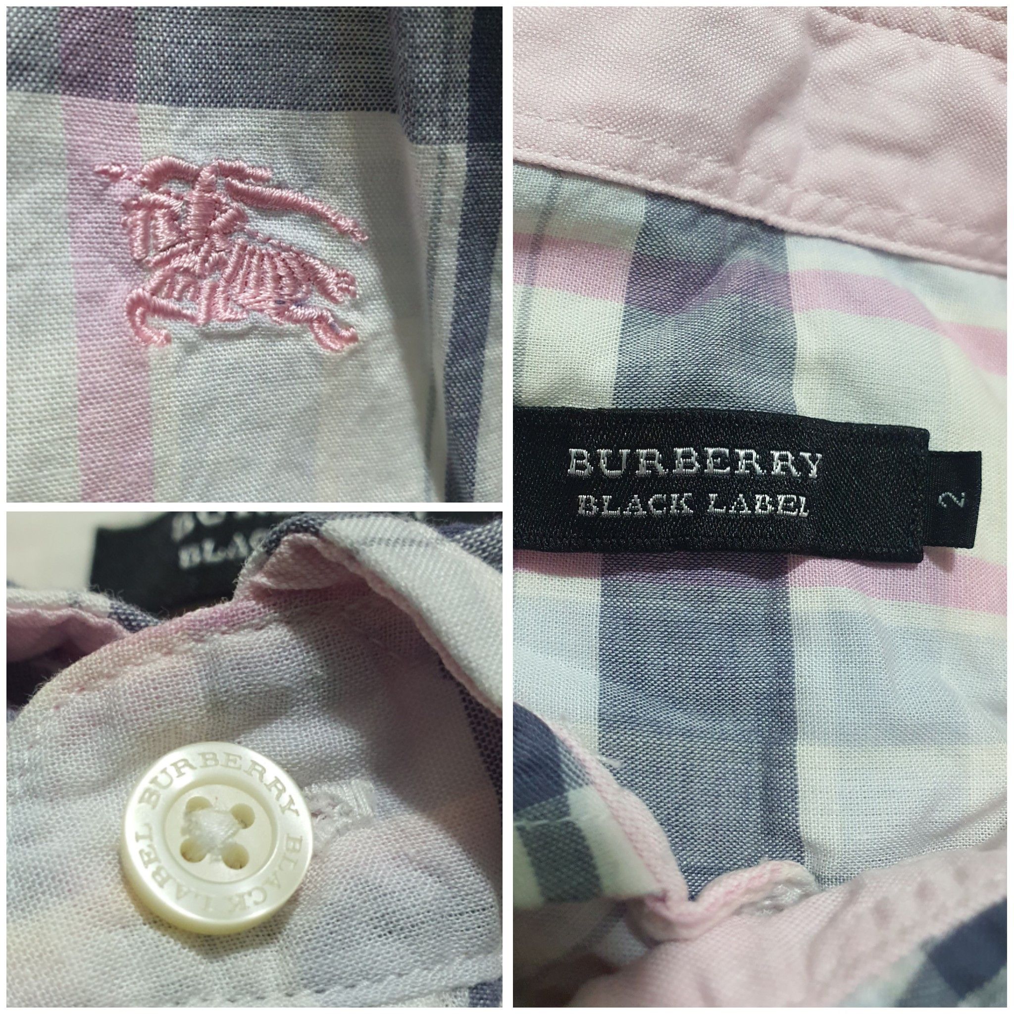 Burberry × Designer BURBERRY 20.5/27.5 HALF-PLACKET SHIRT Size XS / US 0-2 / IT 36-38 - 4 Thumbnail