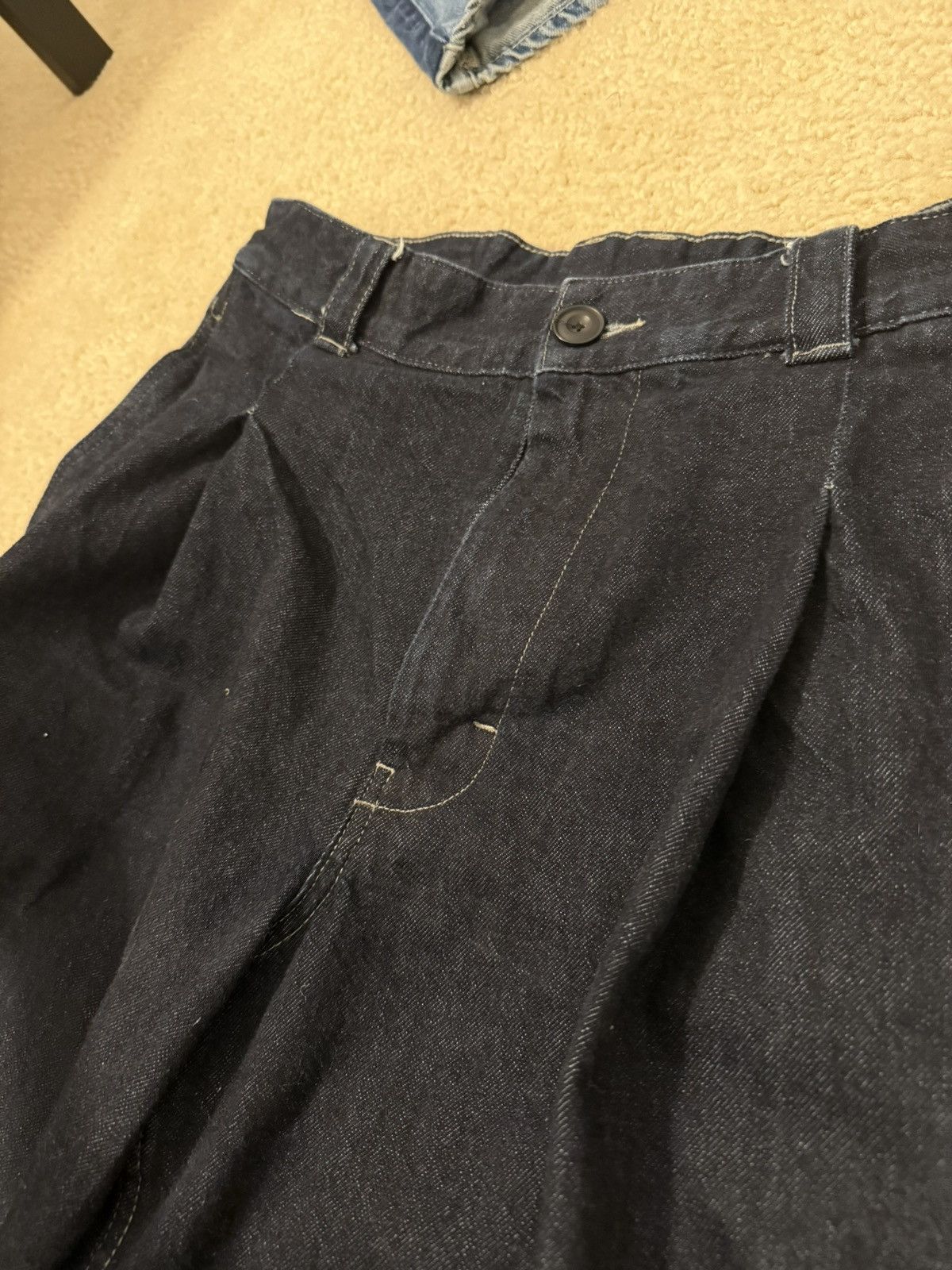 Japanese Brand × Vintage Pleated Japanese denim Size US 32 / EU 48 - 1 Thumbnail