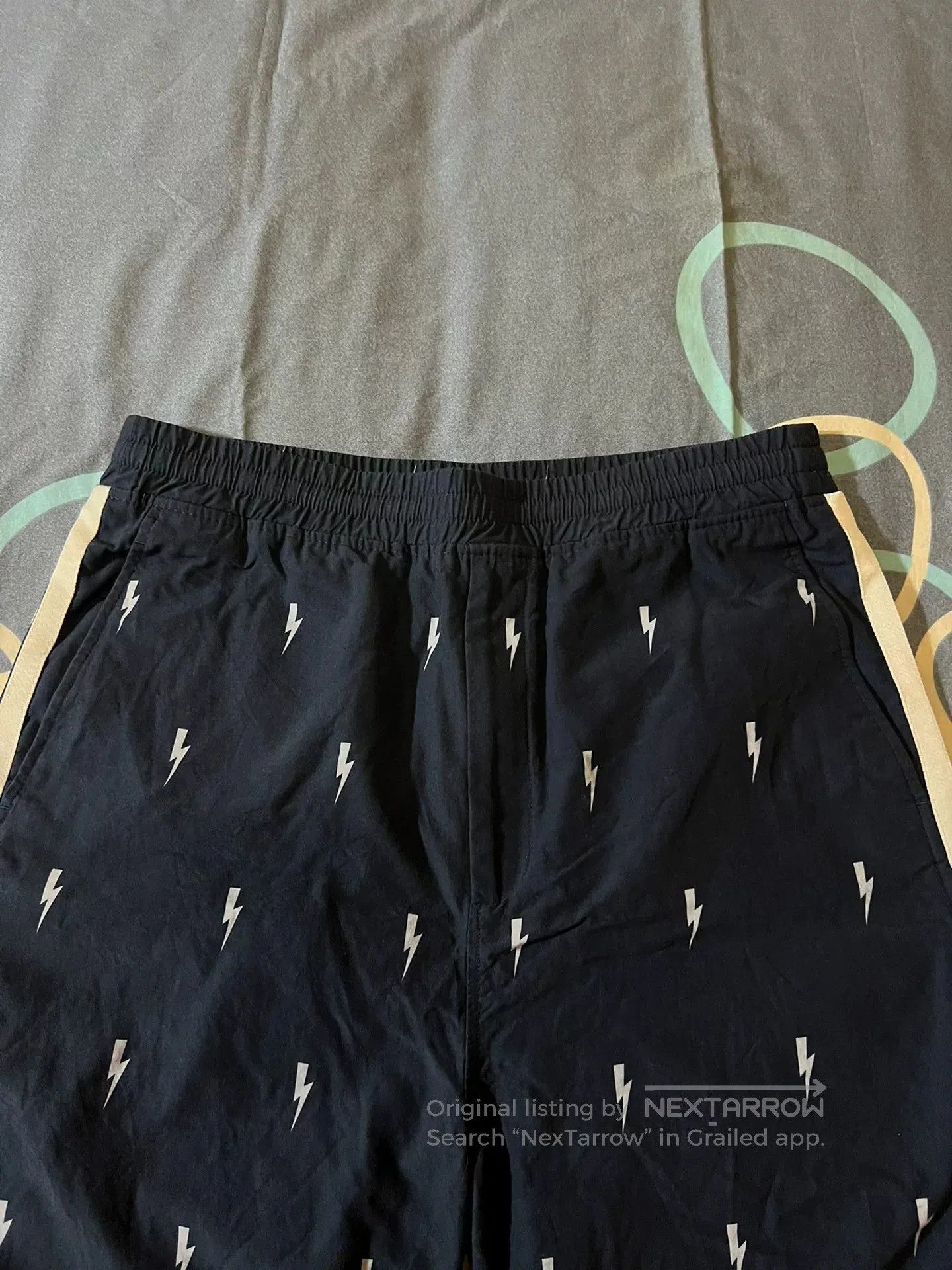 Neil Barrett Neil Barrett Lightning Trim Spliced Casual Shorts. Size US 32 / EU 48 - 2 Thumbnail