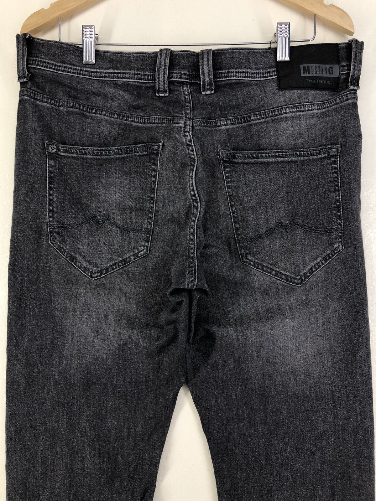 Mustang 90s Mustang True Denim Faded Black Jeans Size US 34 / EU 50 - 9 Thumbnail