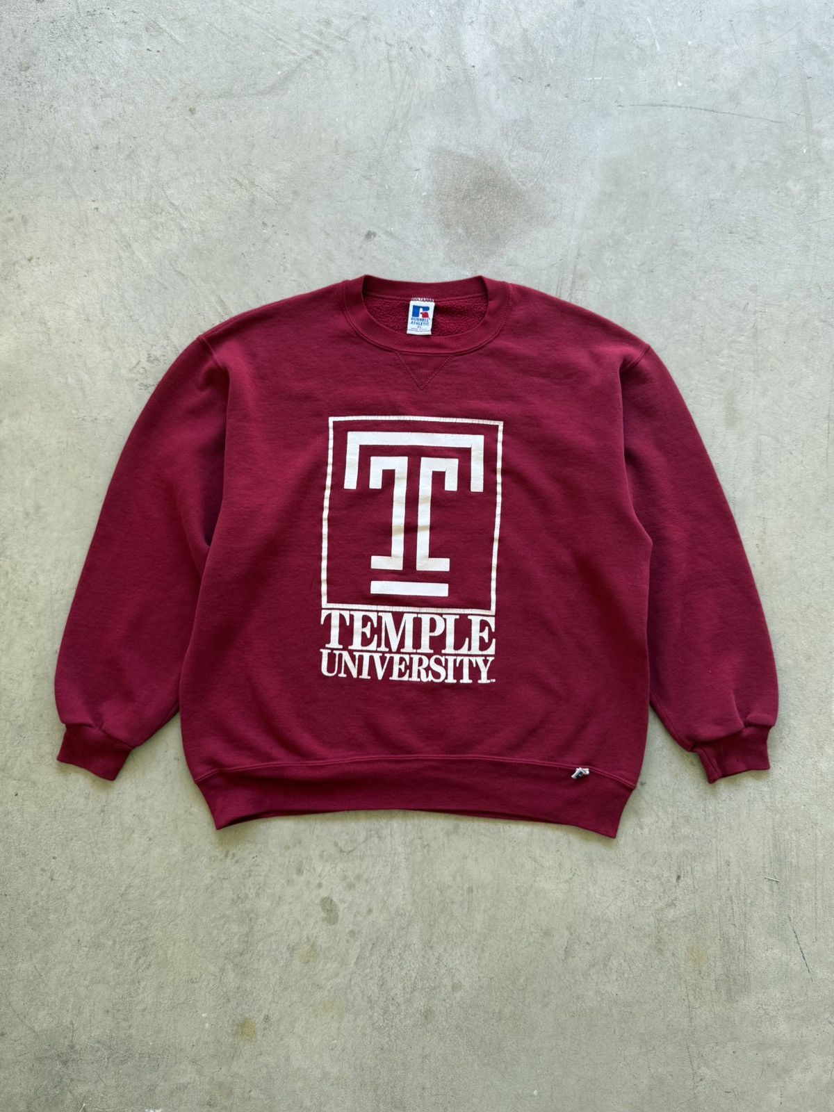 Russell Athletic Vintage 90s Russell Athletic Temple University Sweatshirt Size US XL / EU 56 / 4 - 1 Thumbnail
