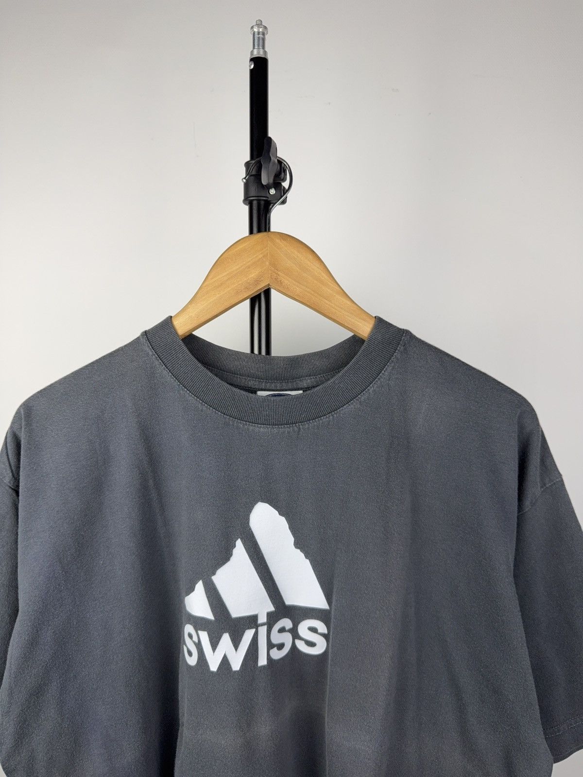Vintage Vintage 90s Y2K Faded Parody Swiss Alps Logo Tee Whaleo Size US L / EU 52-54 / 3 - 5 Thumbnail