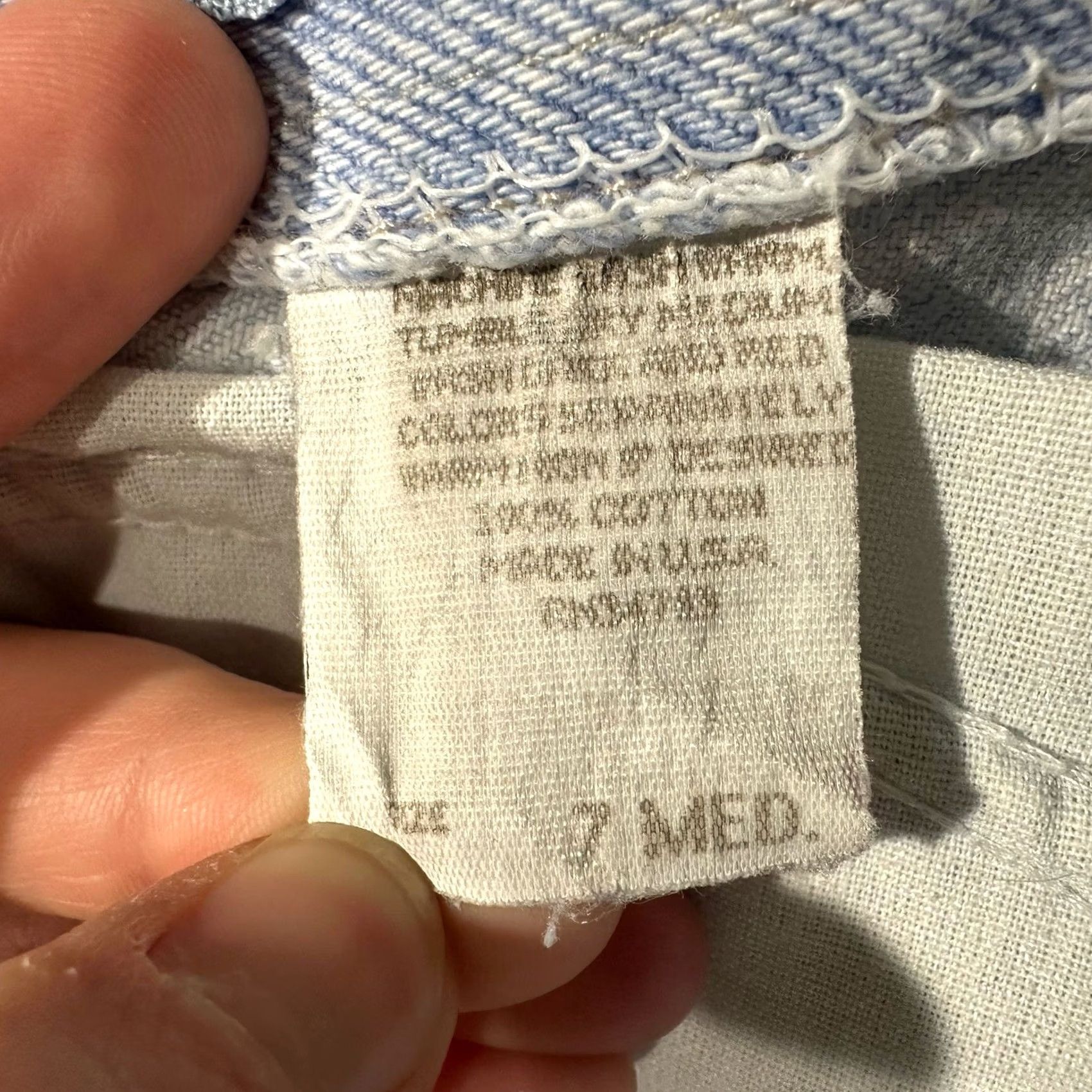 Lee VINTAGE Lee Riders Jeans Womens 7 Medium (24) Light Wash GUC Size 28" / US 6 / IT 42 - 3 Thumbnail