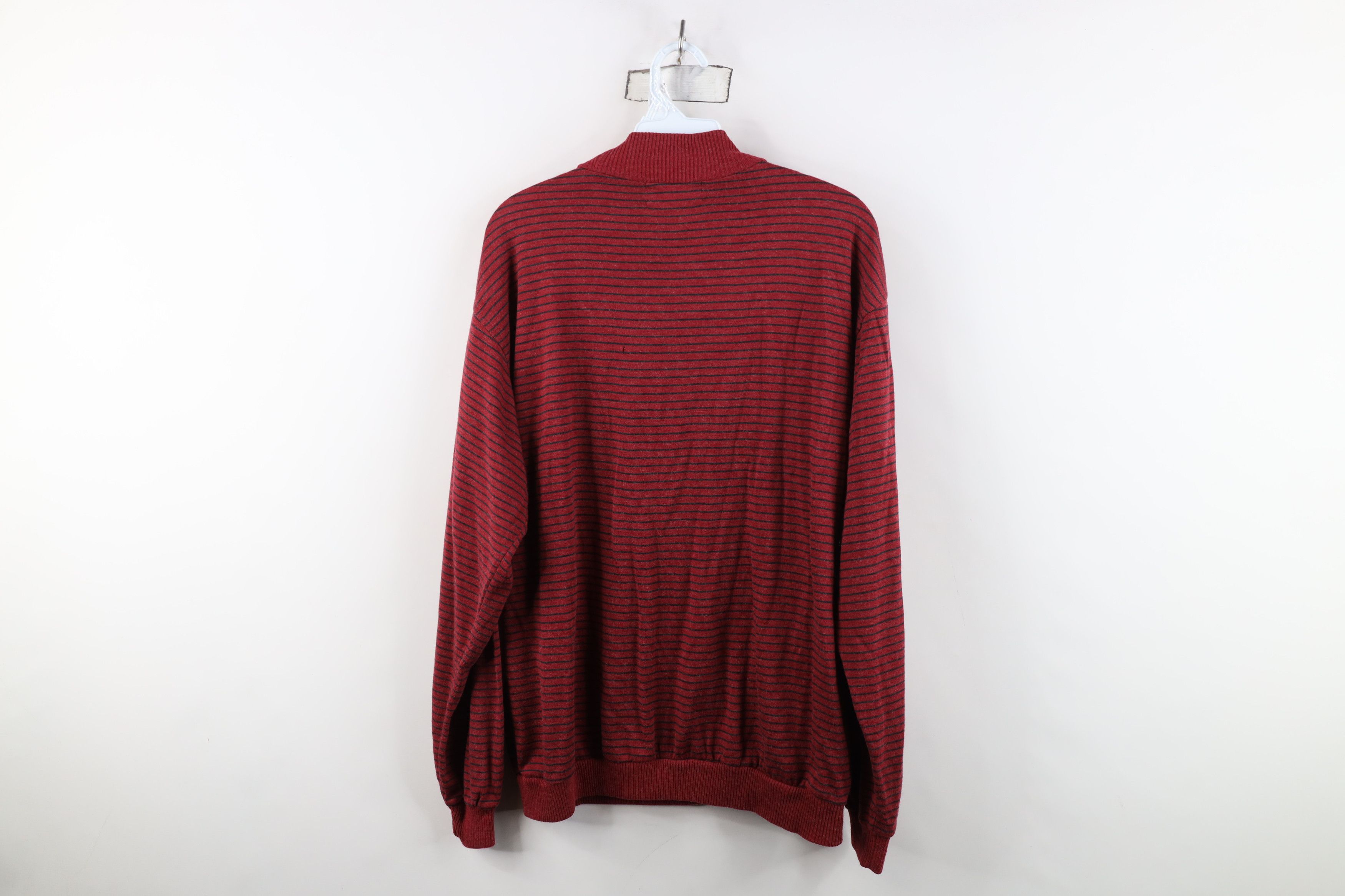 Vintage Vintage 90s Streetwear Blend Knit Striped Pullover T-Shirt Size XL / US 12-14 / IT 48-50 - 8 Thumbnail