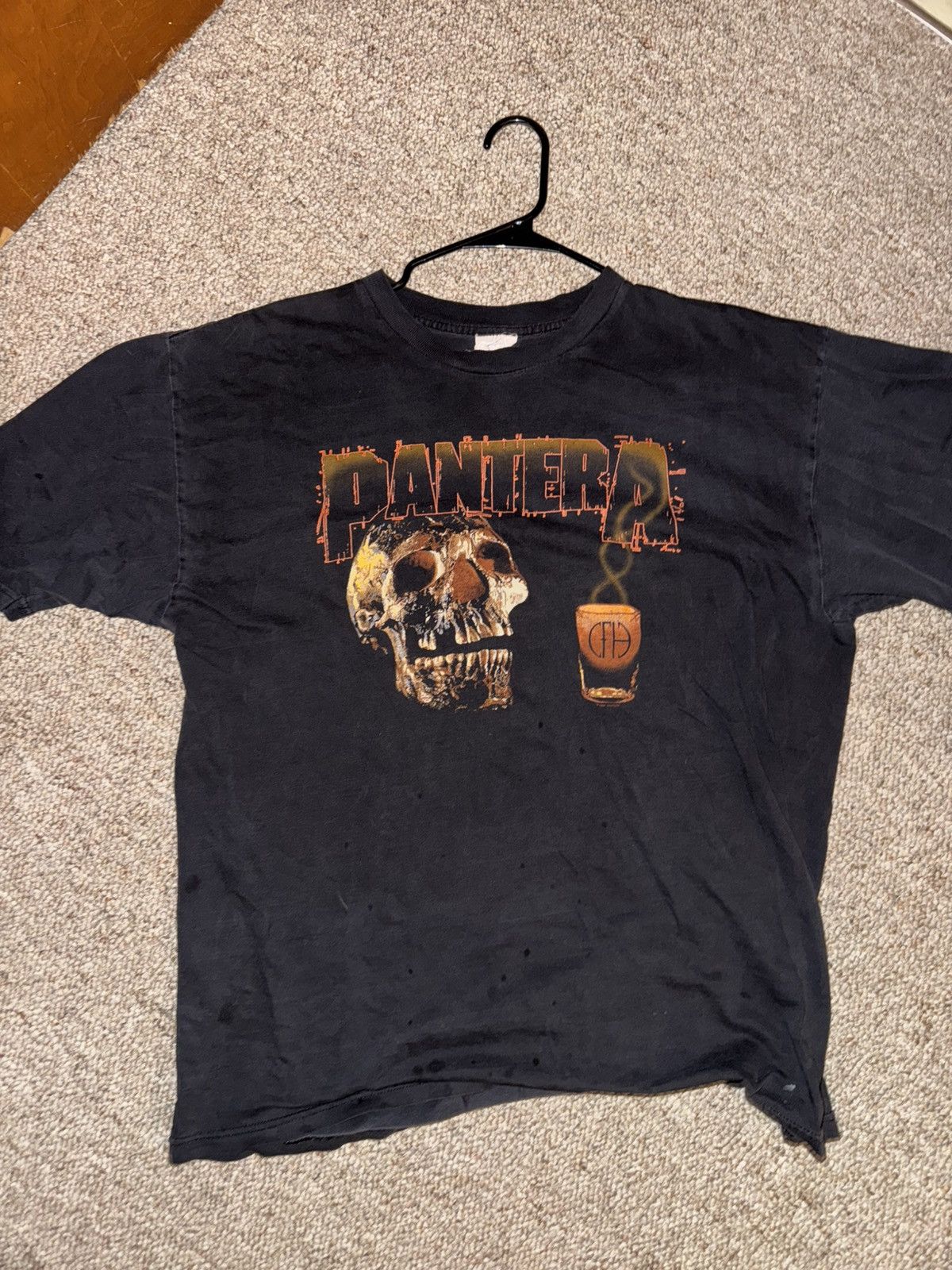 Hanes Vintage Pantera shirt Drink it or wear it 1997 Size US XL / EU 56 / 4 - 1 Thumbnail