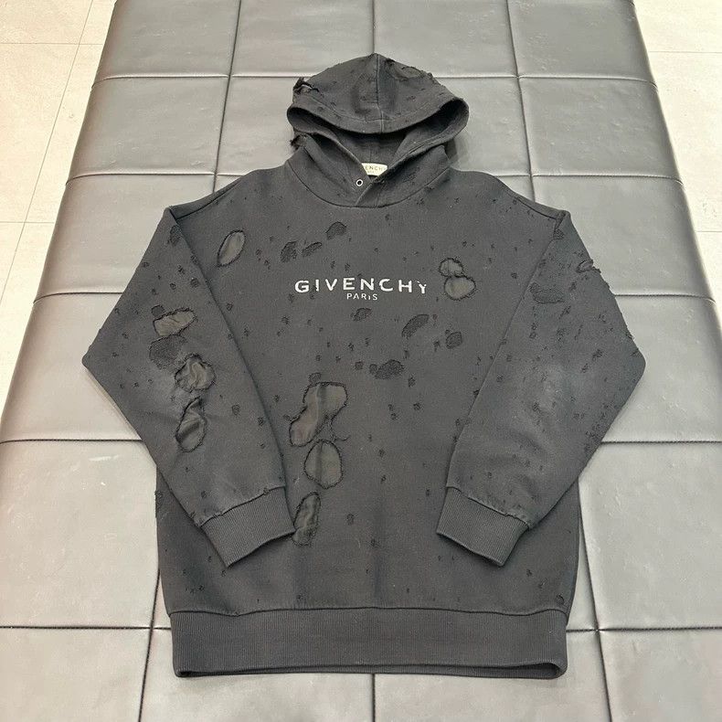 Givenchy Classic Black Hole Letter Hoodie, S size