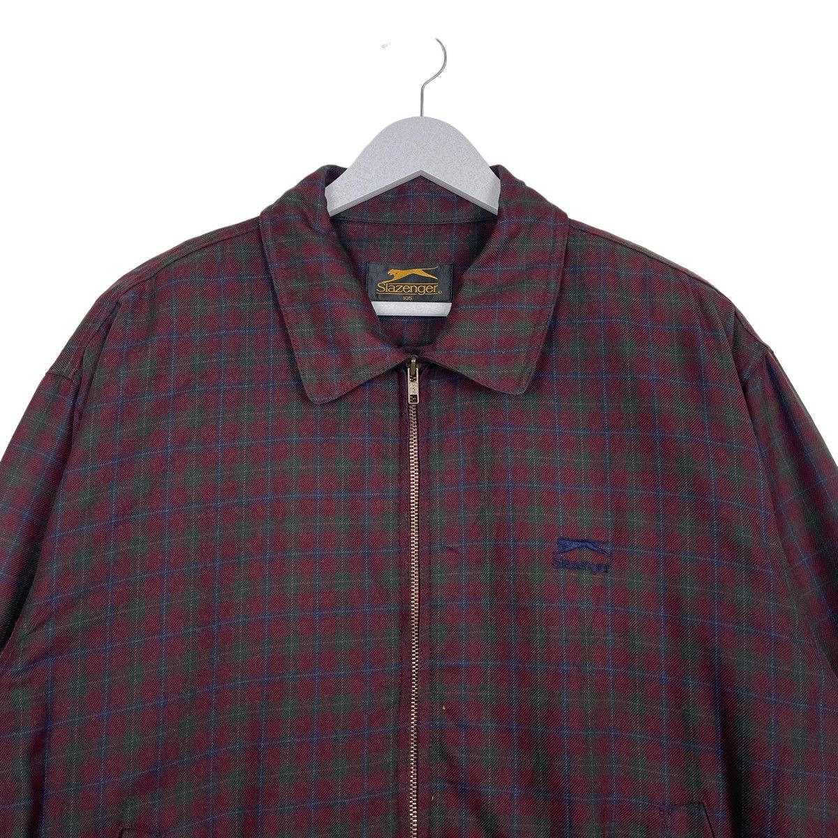 Japanese Brand × Vintage 💥90s SLAZENGER NOVA CHECK BOMBER JACKET Size US L / EU 52-54 / 3 - 2 Thumbnail
