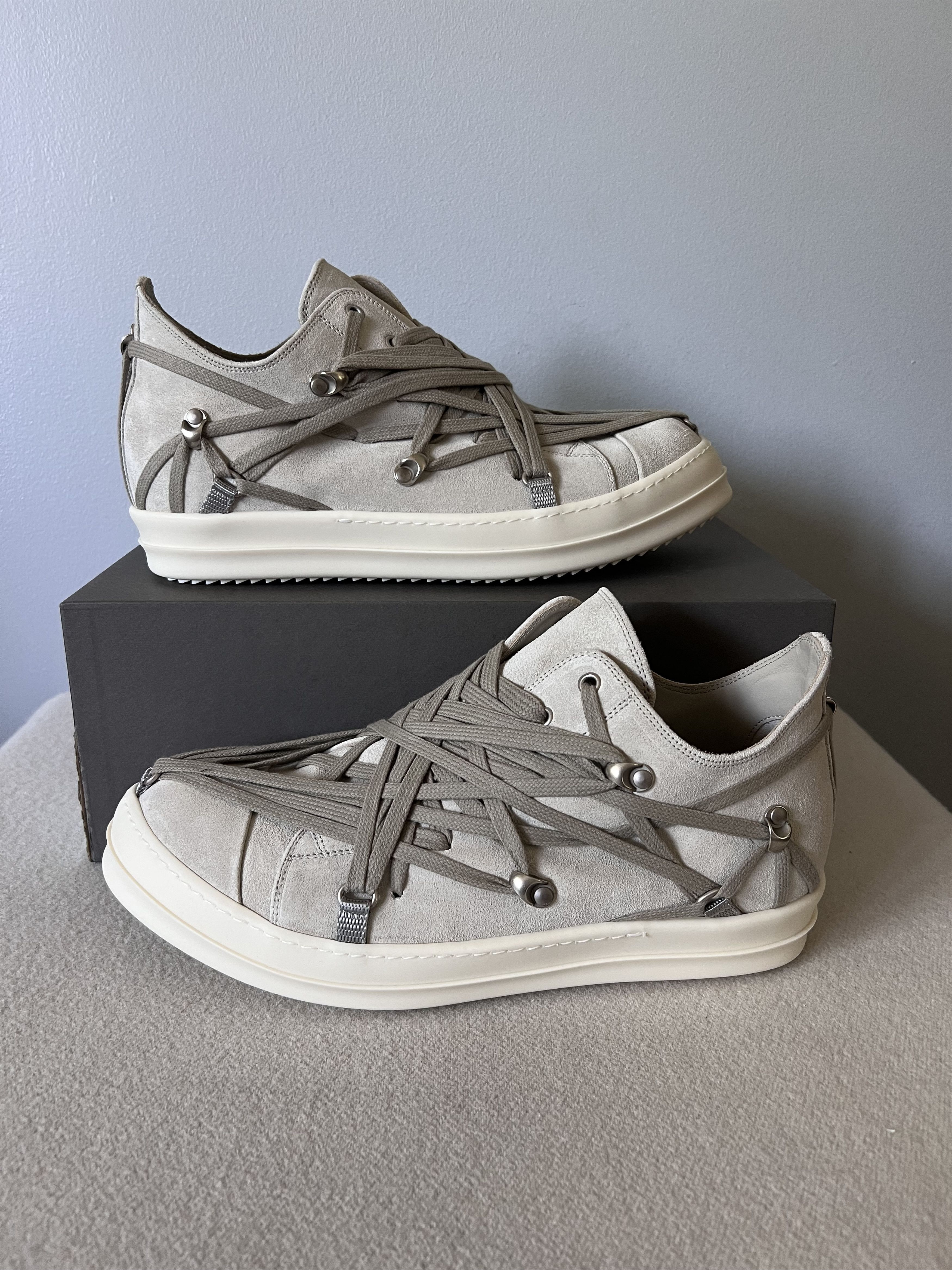 Rick Owens Rick Owens Megalace Ramones Low in Dinge Milk Size US 11 / EU 44 - 2 Thumbnail