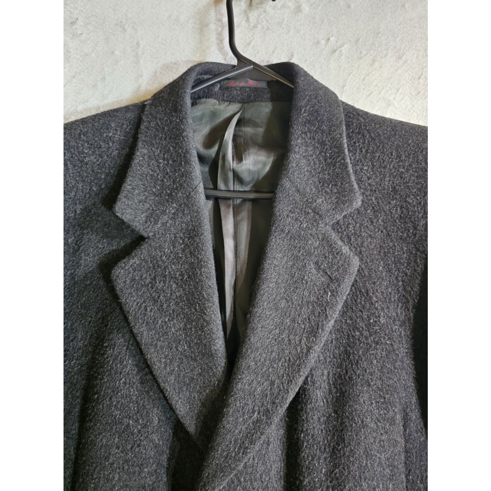 Vintage VINTAGE Nino Cerruti Overcoat Charcoal Wool/Cashmere Blend Single Breasted Sz 42 Reg Coat Men Size US XS / EU 42 / 0 - 3 Thumbnail