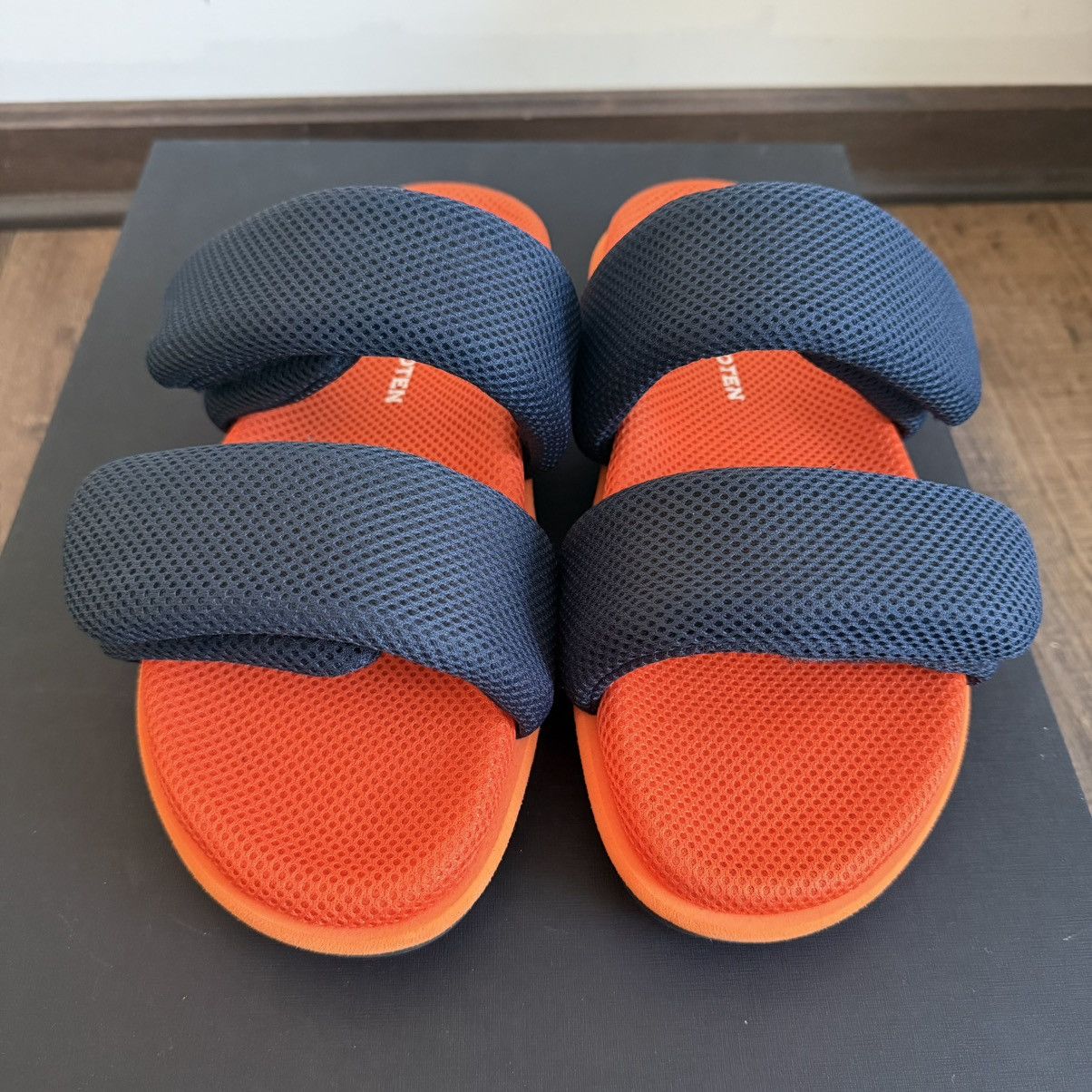 Dries Van Noten Dries Van Noten 2022 Nylon Sandal ‘Orange Blue’ Size US 11 / EU 44 - 2 Thumbnail