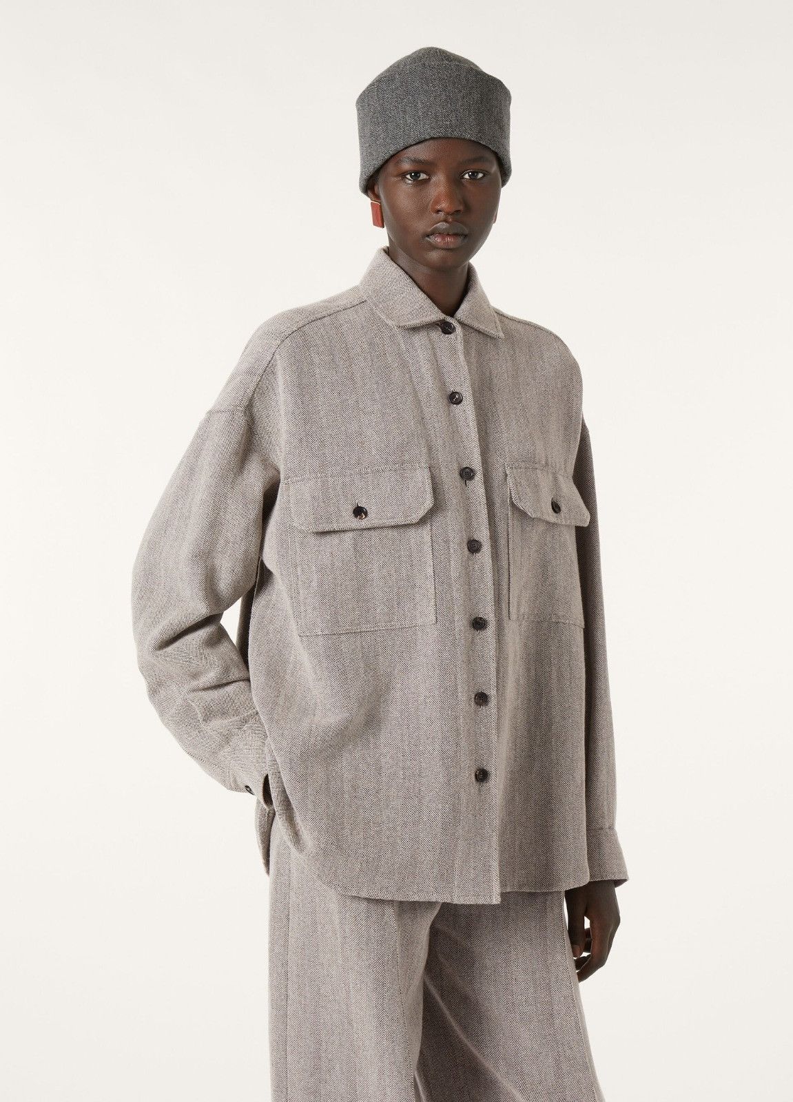 Loro Piana o1srvl11e0526 FAP3675 Darby Overshirt in Grey Size S / US 4 / IT 40 - 8 Thumbnail