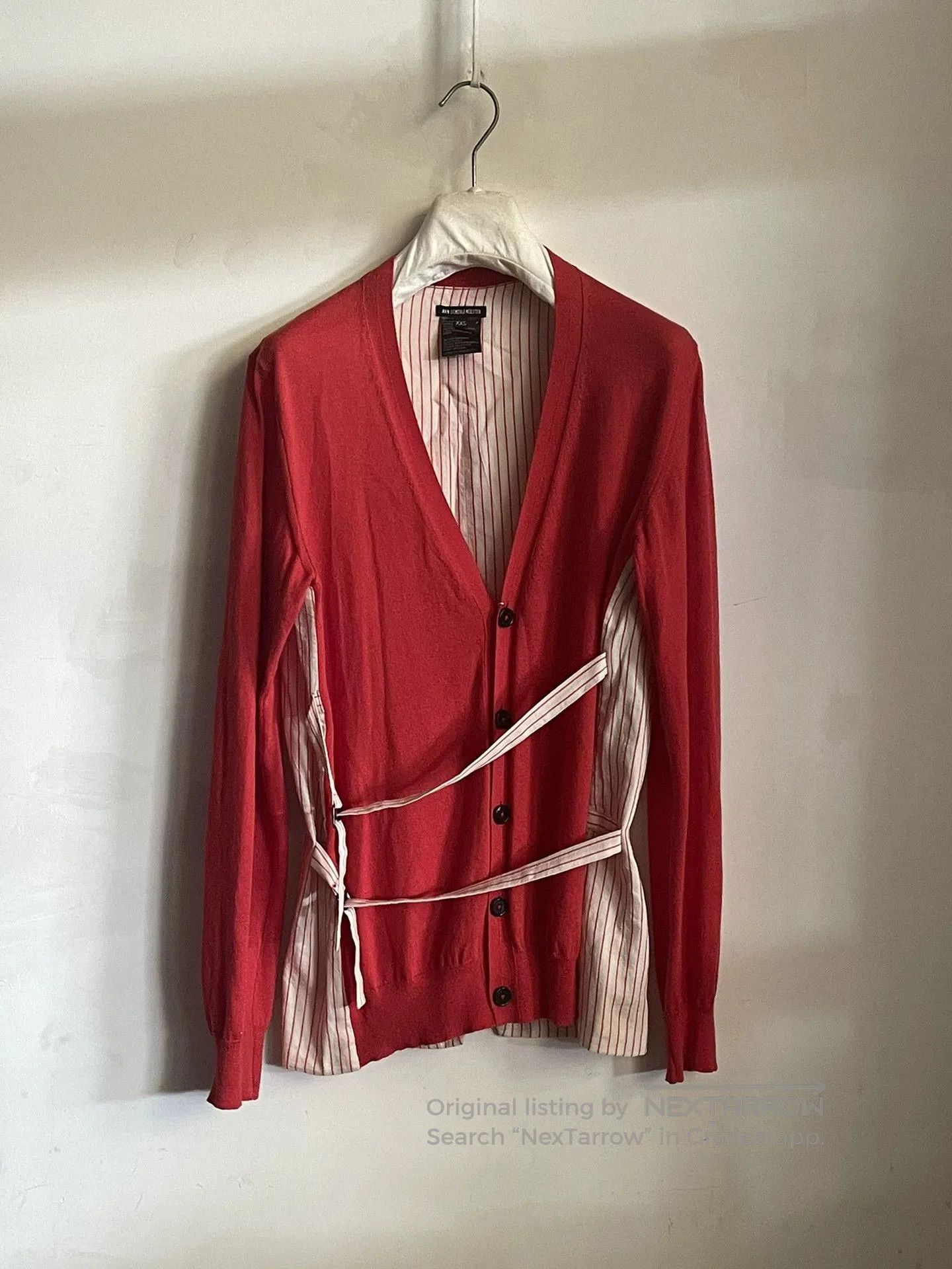 Ann Demeulemeester Ann Demeulemeester Striped Cardigan. Size XXS / US 00 / IT 34 - 1 Thumbnail