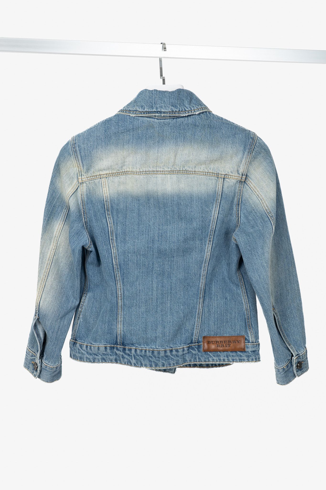 Burberry Burberry Brit Blue Faded Cotton Denim Jacket Size M / US 6-8 / IT 42-44 - 2 Thumbnail