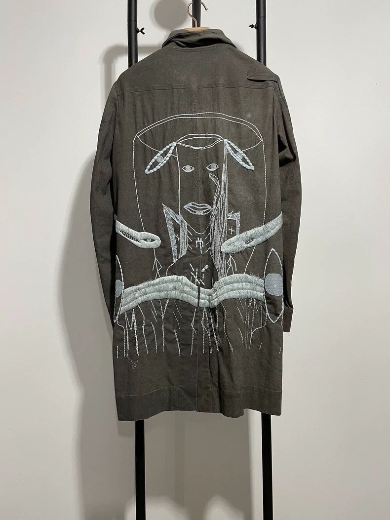 Rick Owens Rick Owens Catwalk grimace embroidery ma1 bomber jacket lon Size US S / EU 44-46 / 1 - 3 Thumbnail