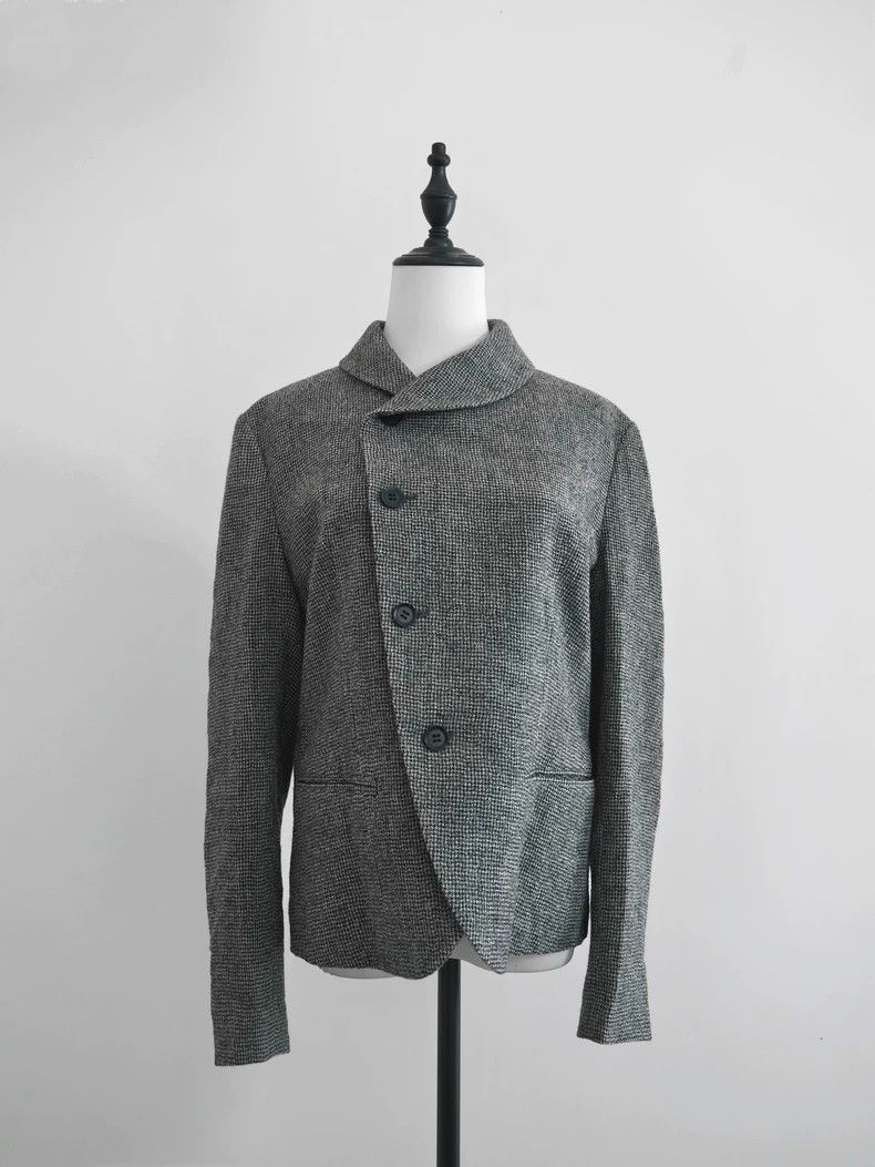Yohji Yamamoto Yohji Yamamoto Green fruit collar slanting front houndstoot Size US M / EU 48-50 / 2 - 6 Thumbnail