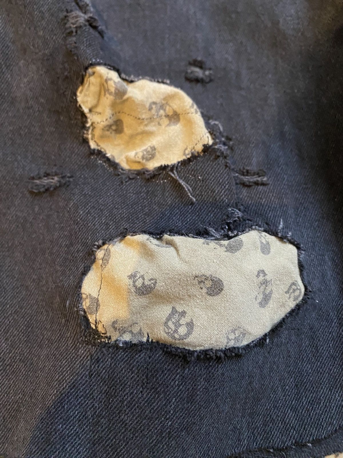 Vintage custom made flared jeans shorts, jorts, avantgarde, archive Size US 31 - 2 Thumbnail