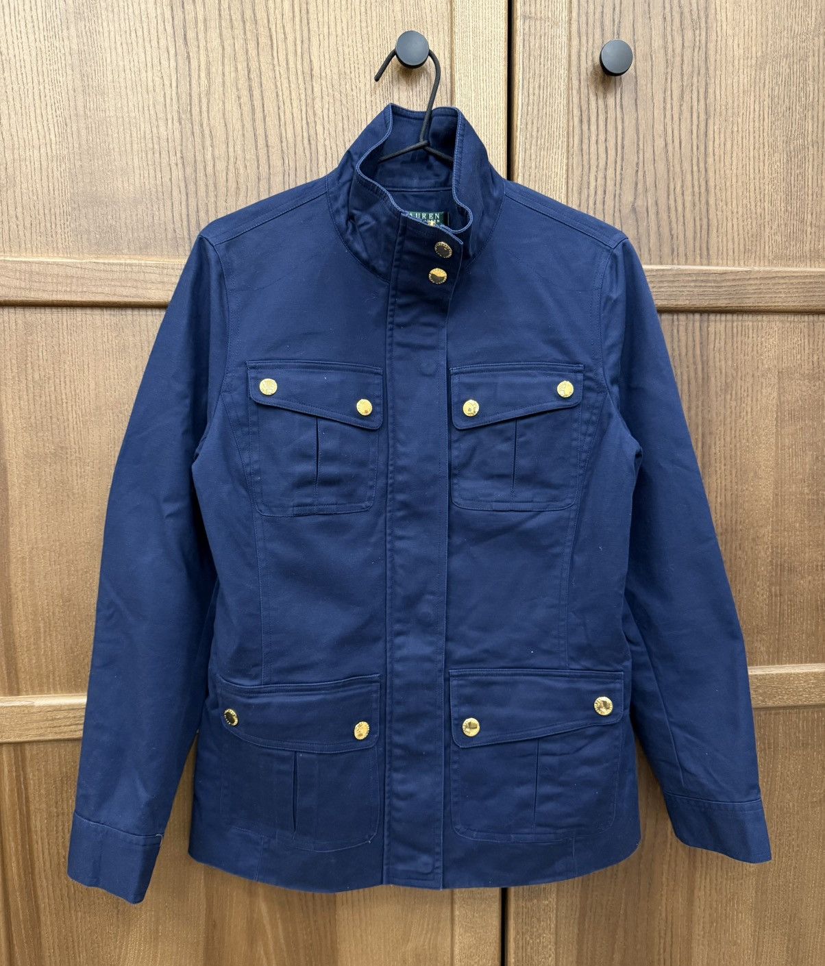 Ralph Lauren Vintage Ralph Lauren Navy Blue Jacket Womens Short Trench Size M / US 6-8 / IT 42-44 - 1 Thumbnail