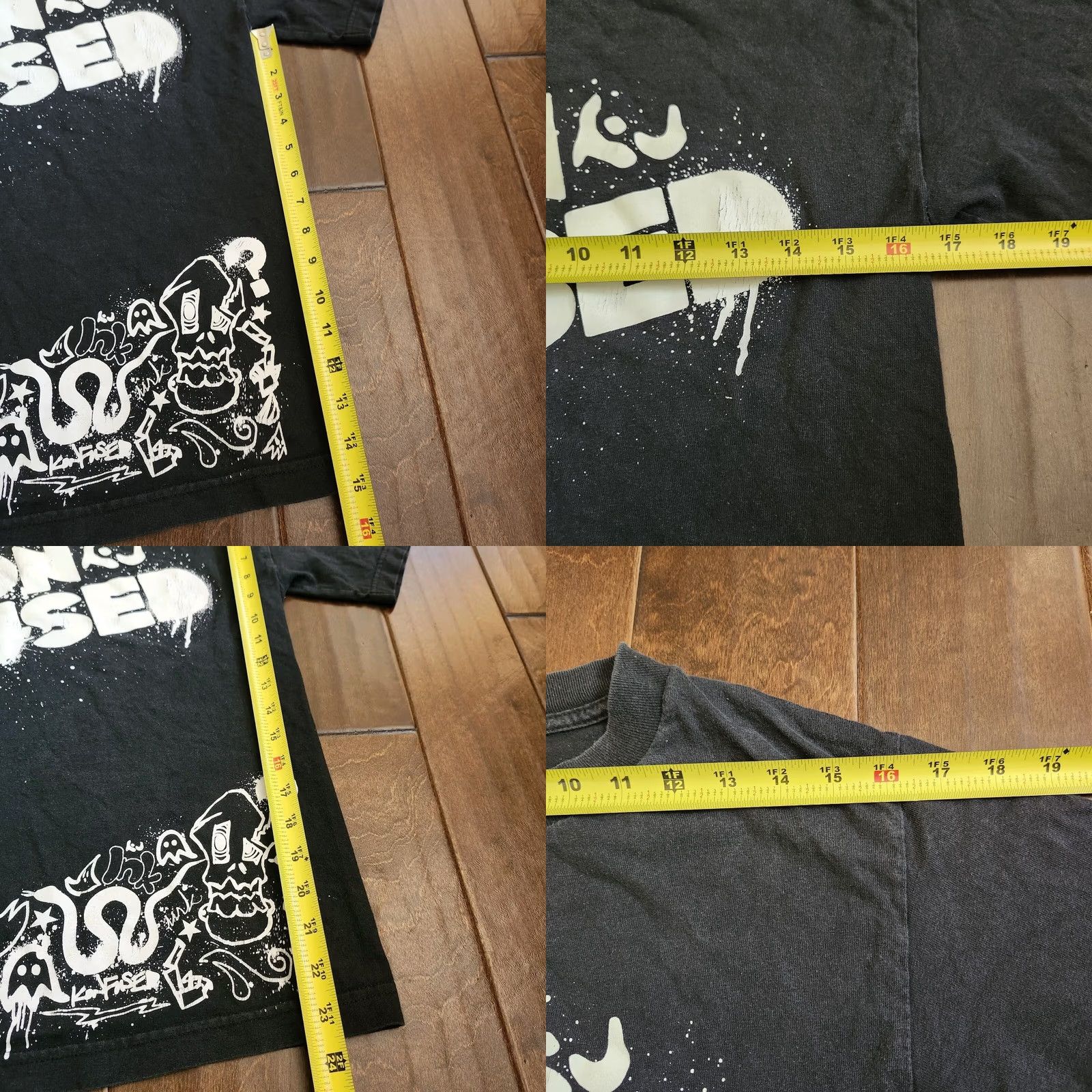 Logo 7 Konfused Mens Black White Logo Graphic Print T-shirt Size S Size US S / EU 44-46 / 1 - 8 Thumbnail
