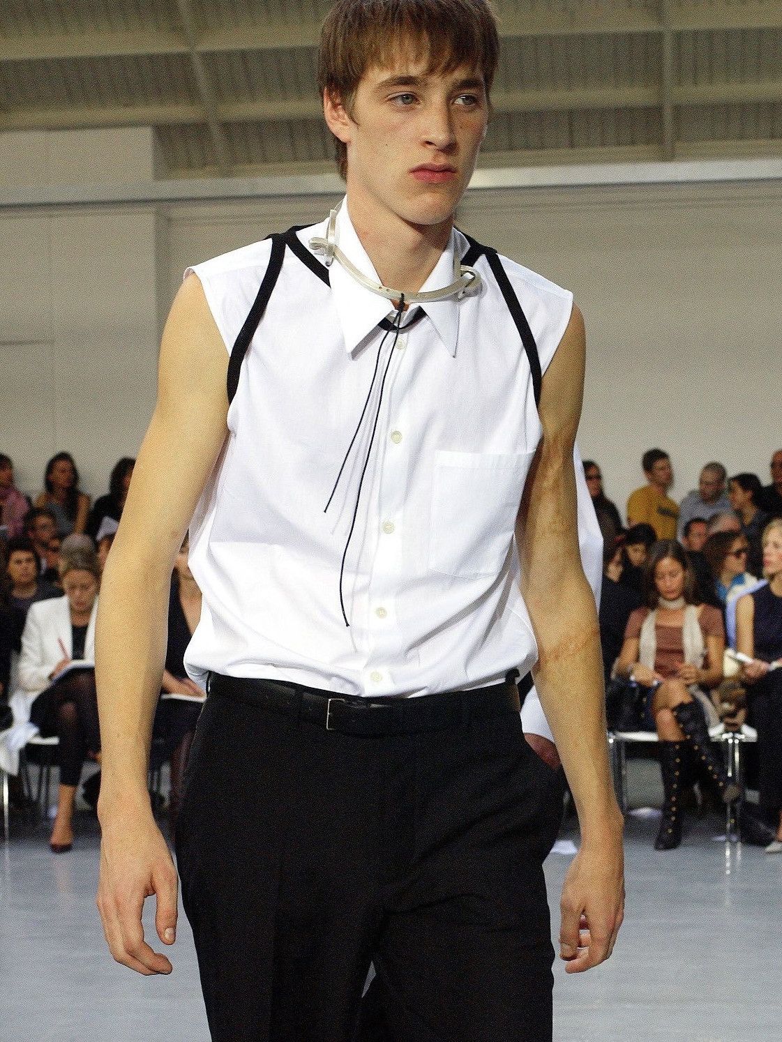 Helmut Lang S/S 03 Sleeveless Button Up Size US M / EU 48-50 / 2 - 1 Thumbnail
