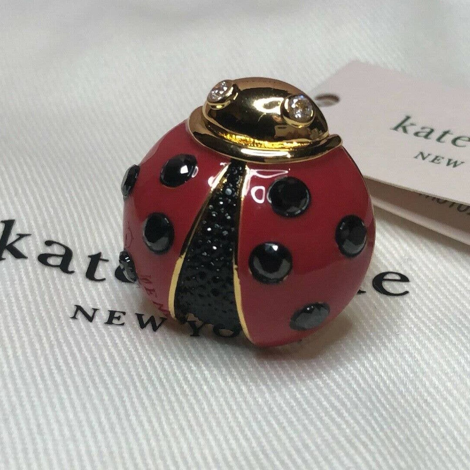 Kate Spade Kate Spade Ladybug Ring Gold Tone Size 6 Size ONE SIZE - 6 Thumbnail