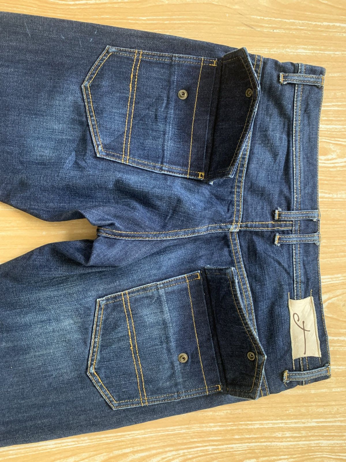 Issey Miyake × Tete Homme Rare..Tete Homme Denim Jeans Pants Size US 32 / EU 48 - 16 Thumbnail