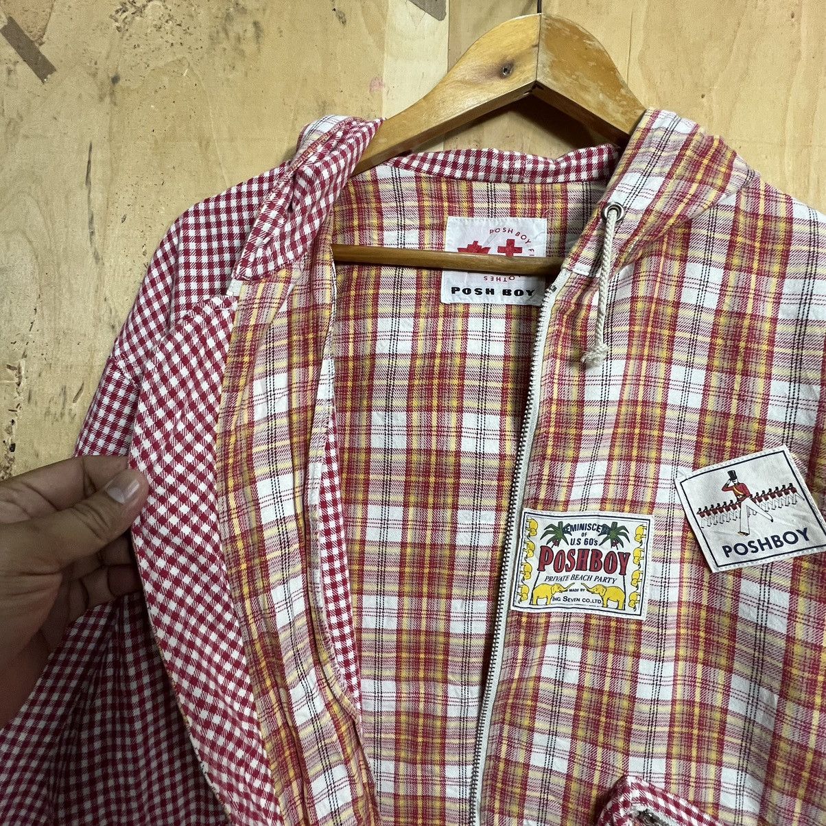Japanese Brand × Vintage Posh Boy Patchwork Hoddie zipper Design Size US L / EU 52-54 / 3 - 6 Thumbnail