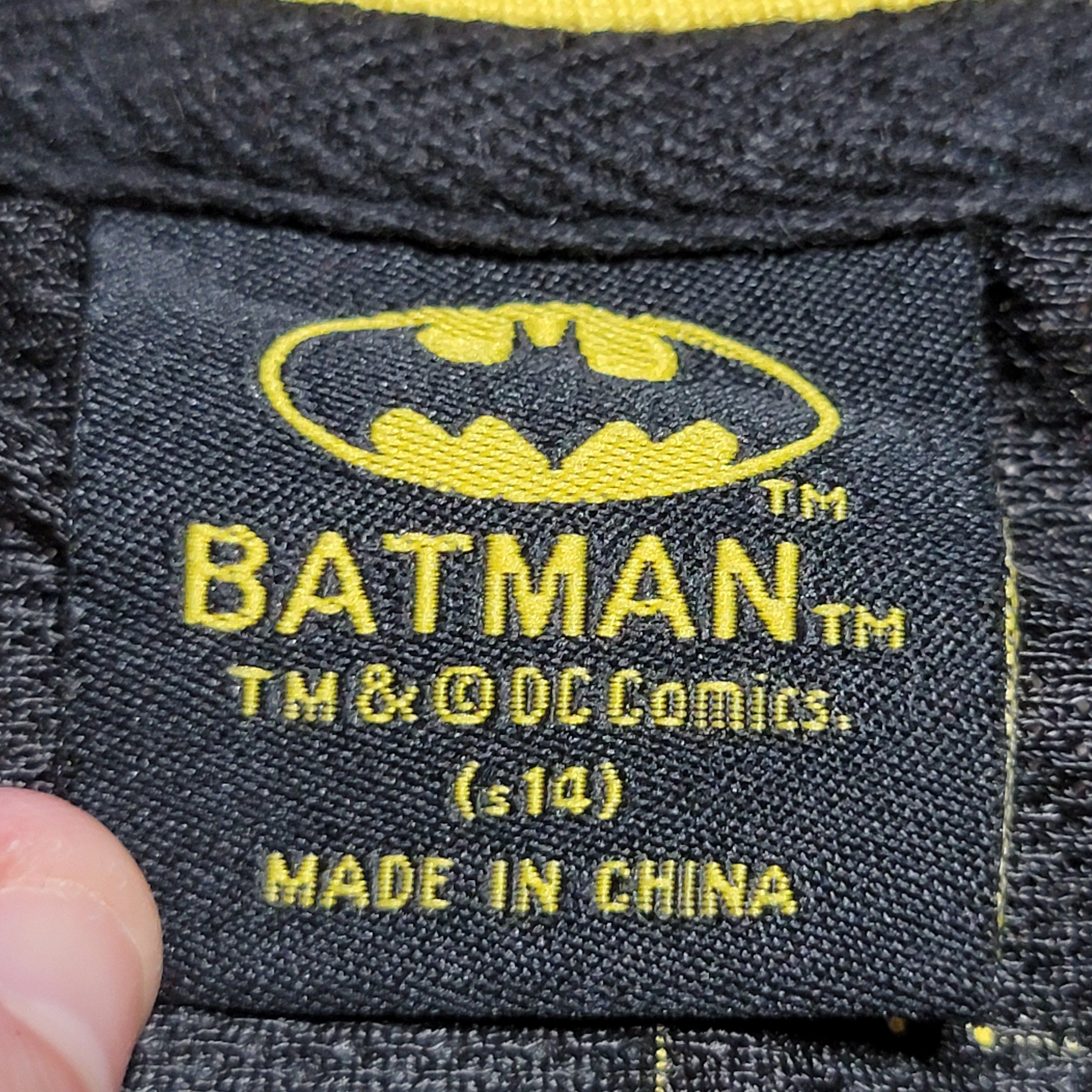 DC Comics Batman Tank Jersey Black w/ Yellow Trim - Size M Size US M / EU 48-50 / 2 - 6 Thumbnail