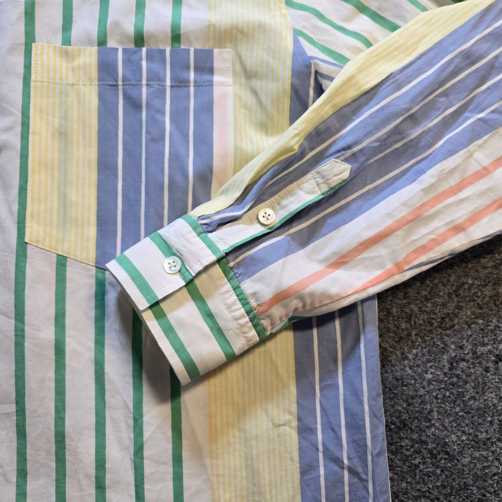 Rails Rails Shirt Mens Size Medium White Blue Striped Colorblock Preppy Button Casual Shirt Size US M / EU 48-50 / 2 - 4 Thumbnail
