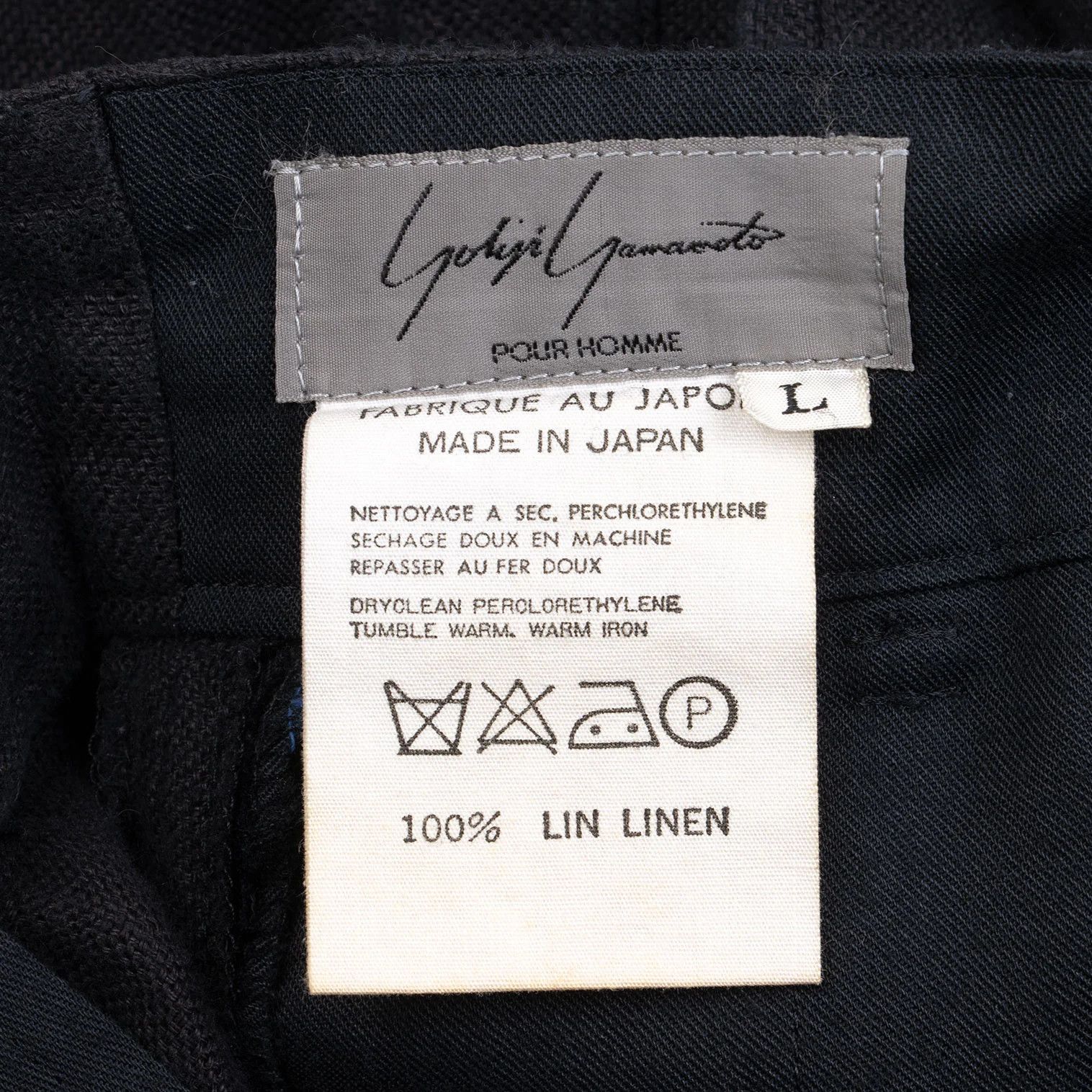 Yohji Yamamoto Yohji Yamamoto Waist Belted Linen Tuck Pants Size US 38 / EU 54 - 14 Thumbnail