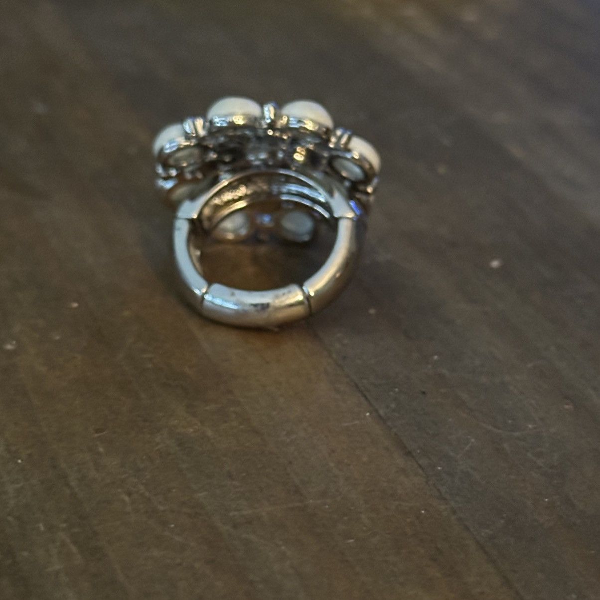 Other Gemstone flower statement stretch ring Size ONE SIZE - 6 Thumbnail
