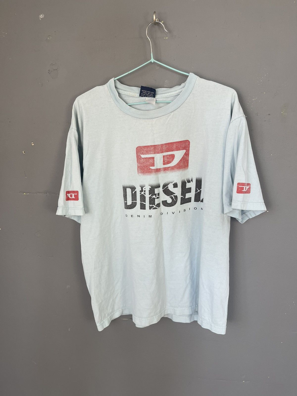 Diesel 90s Diesel Vintage T-Shirt Avant Garde Big Logo Y2K Size US XL / EU 56 / 4 - 9 Thumbnail
