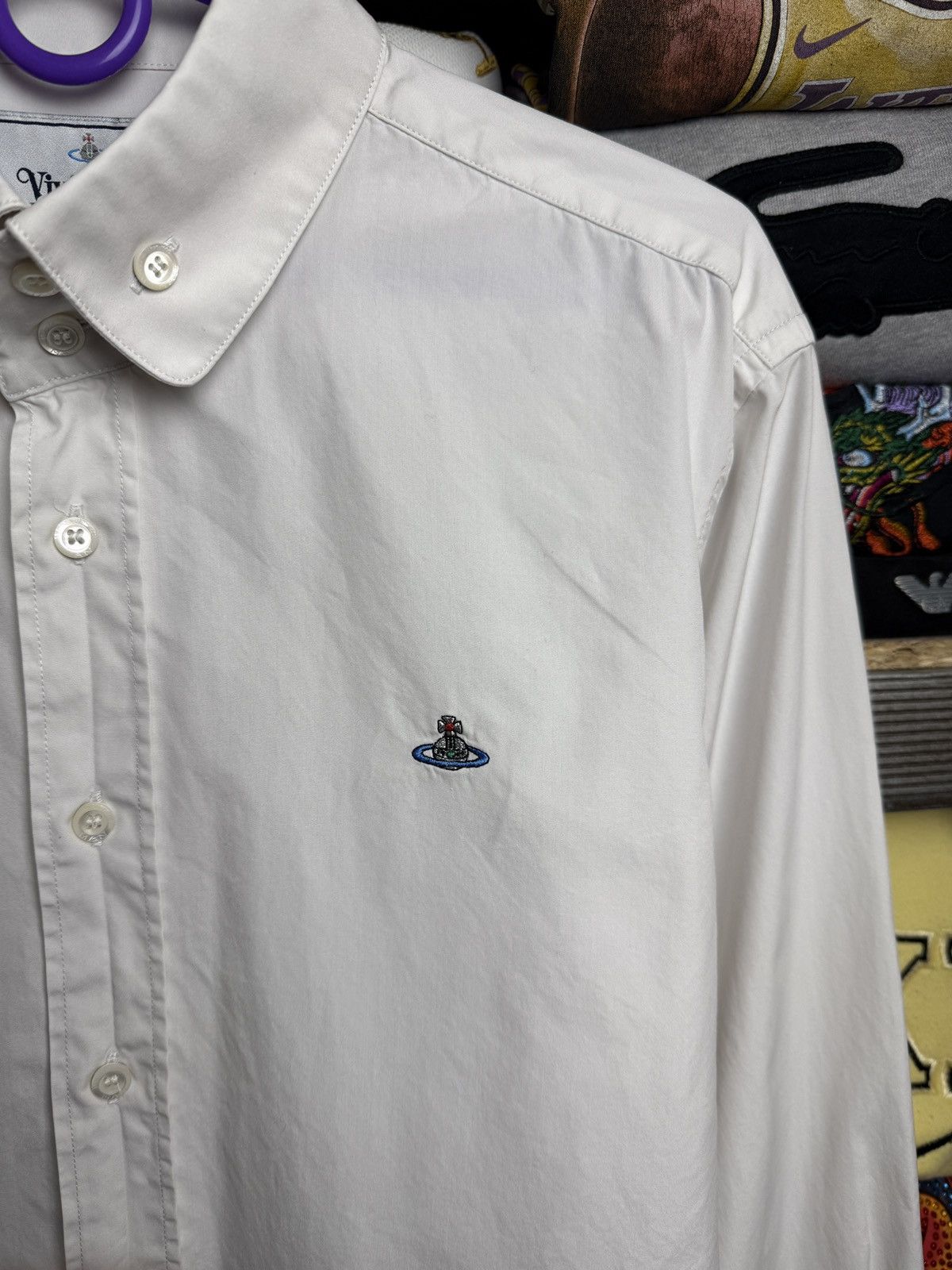 Vivienne Westwood Vivienne Westwood Shirt White Rare Mini Logo Size US M / EU 48-50 / 2 - 4 Thumbnail