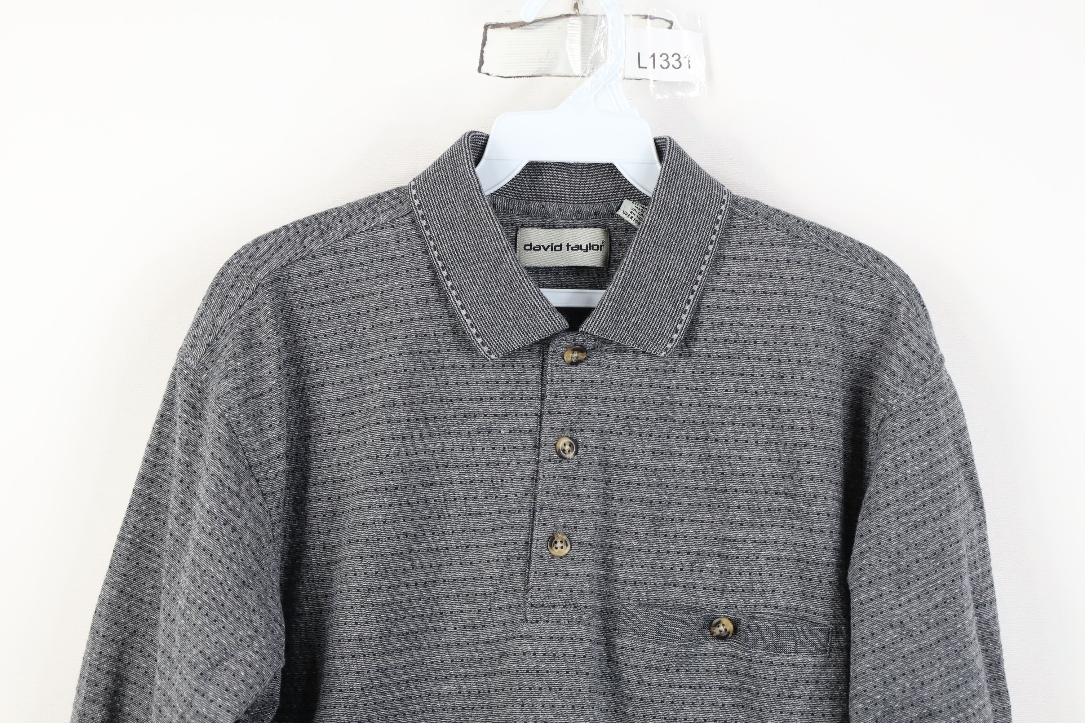 Vintage Vintage 90s Streetwear Polka Dot Knit Pullover Polo Shirt Size US S / EU 44-46 / 1 - 2 Thumbnail