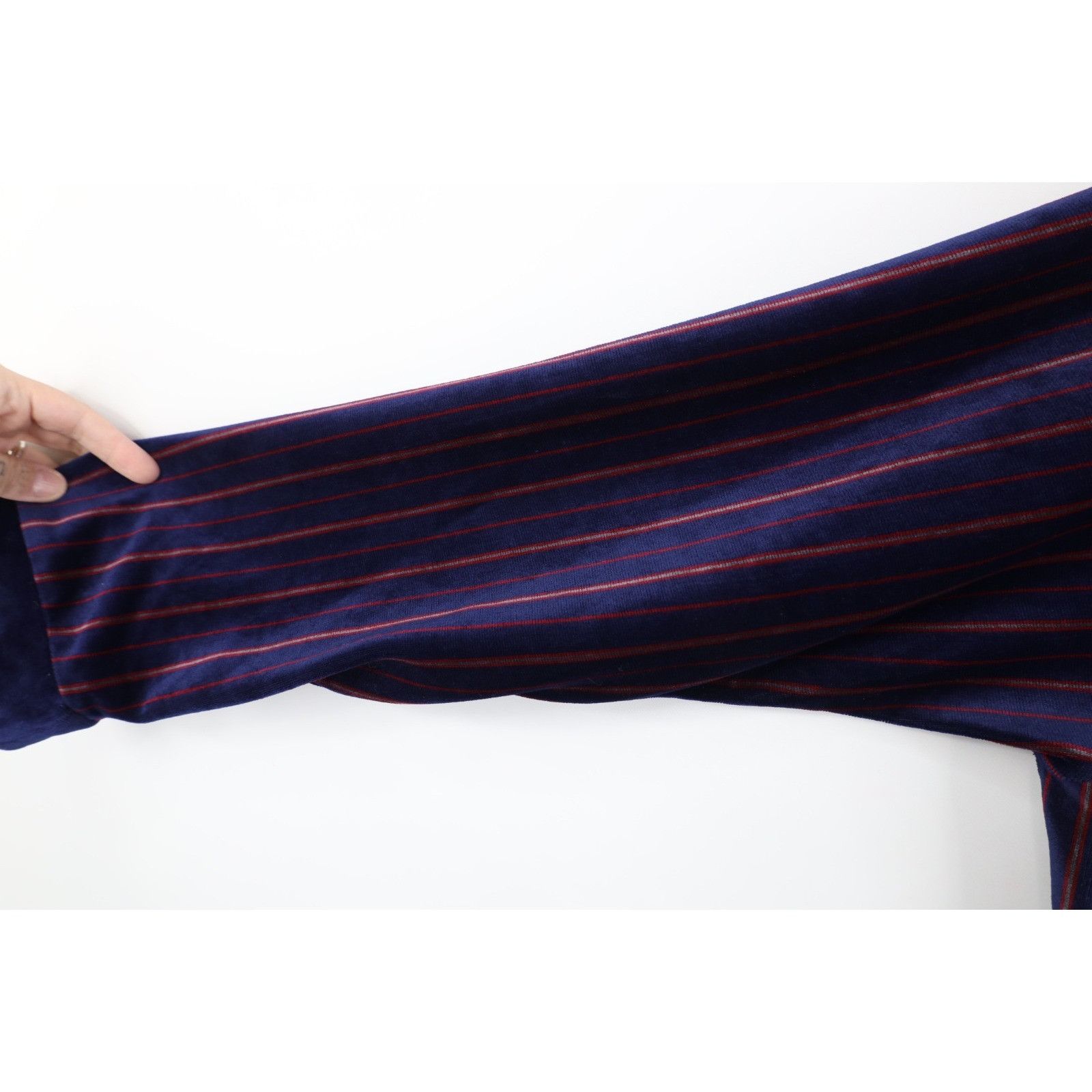 Vintage Vintage 70s Streetwear Striped Velvet Velour Bath Robe Size US XL / EU 56 / 4 - 8 Thumbnail