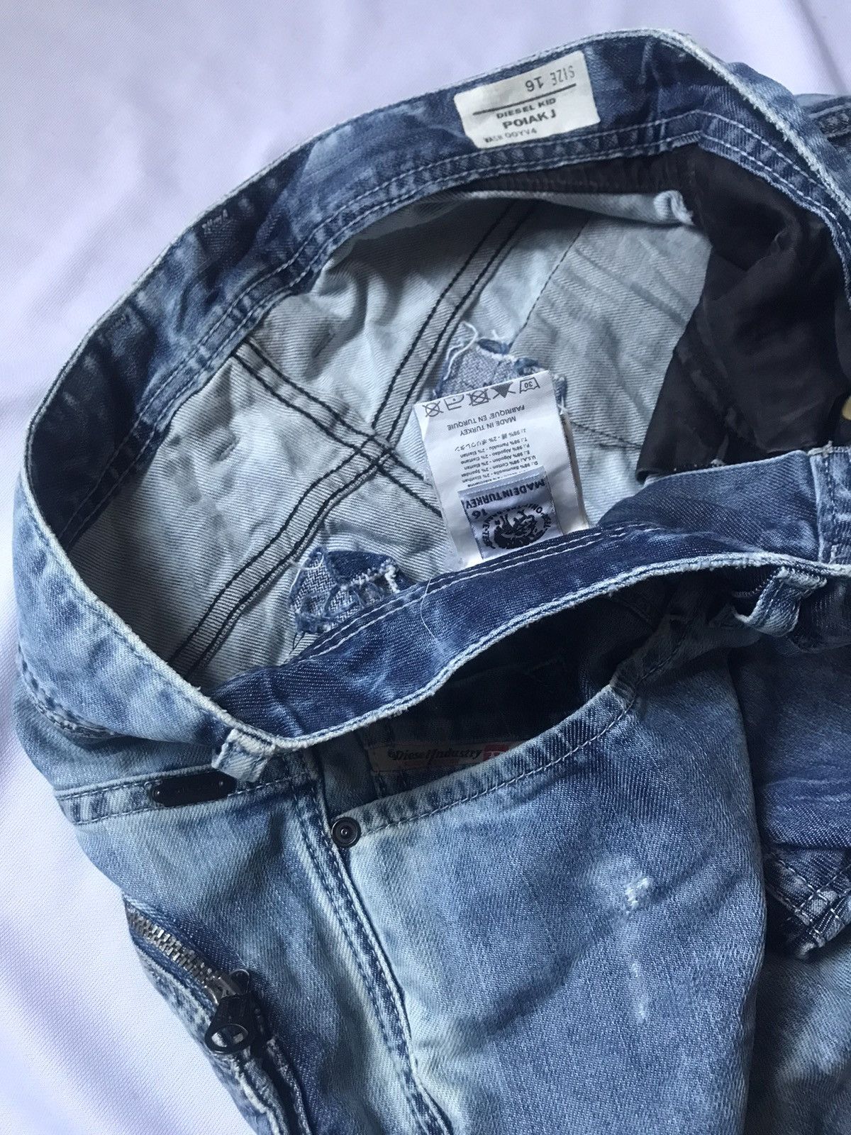 Diesel 🔸DIESEL - Diesel Kid POIAK J Stonewashed Denim Jeans🔸 Size US 31 - 8 Thumbnail