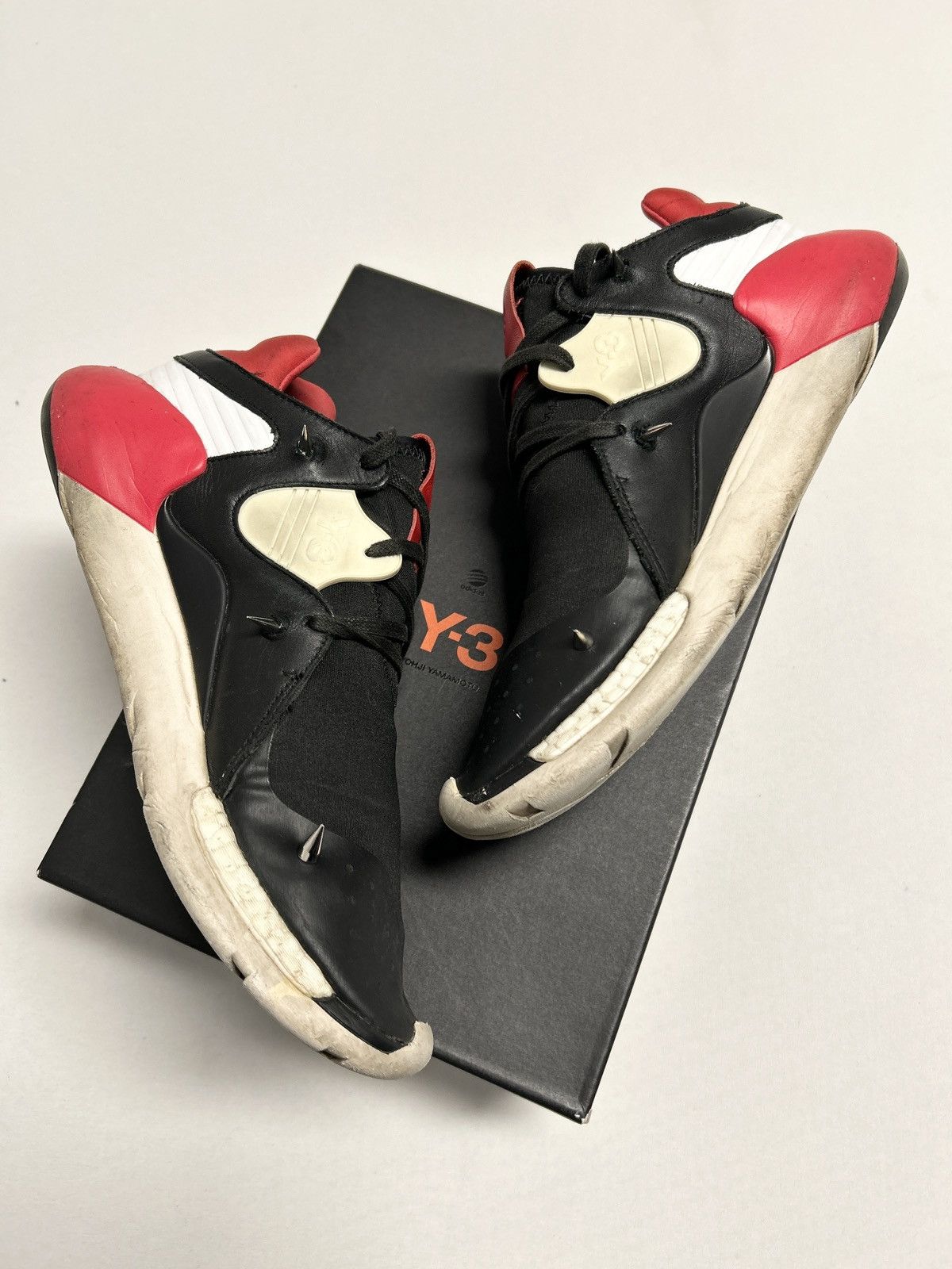 Y-3 2015 Spiked Boost QR Sneakers Size US 9.5 / EU 42-43 - 4 Thumbnail
