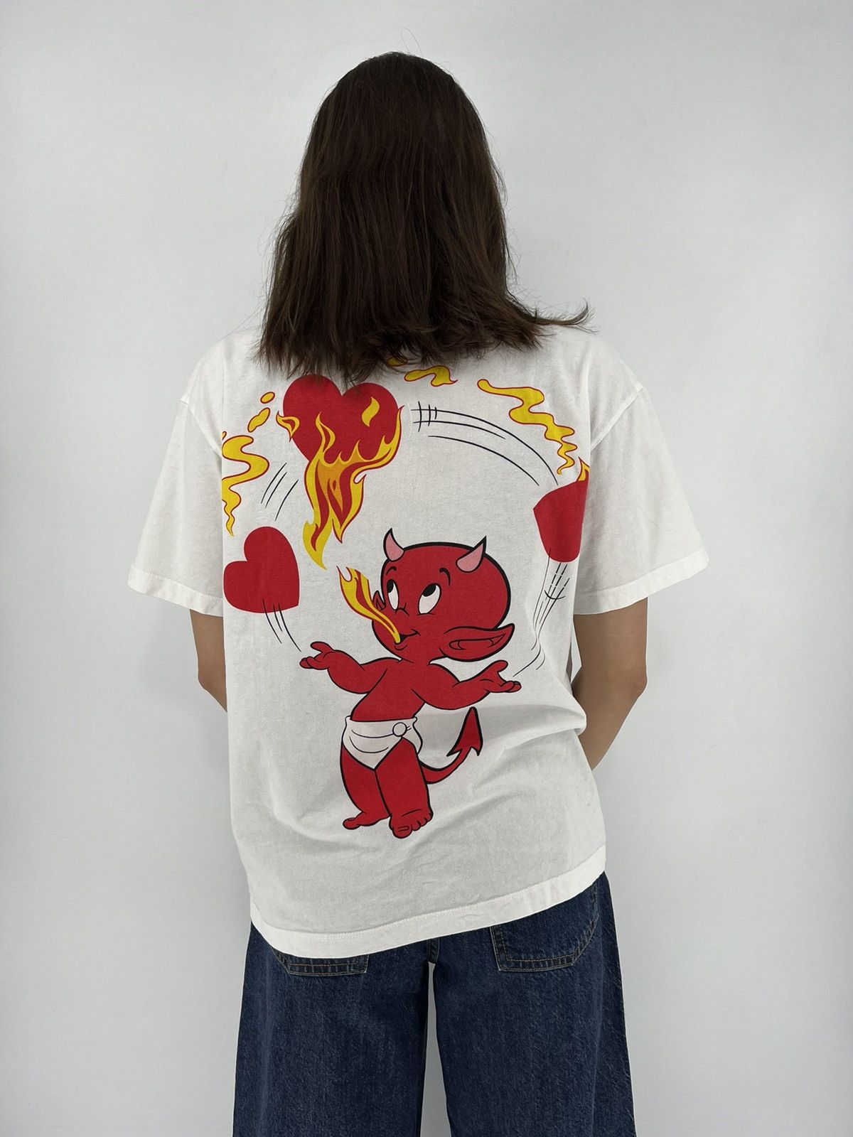 Other Vintage Hot Stuff "I'm Hot for You" Red Devil Harvey Comics Size S / US 4 / IT 40 - 5 Thumbnail