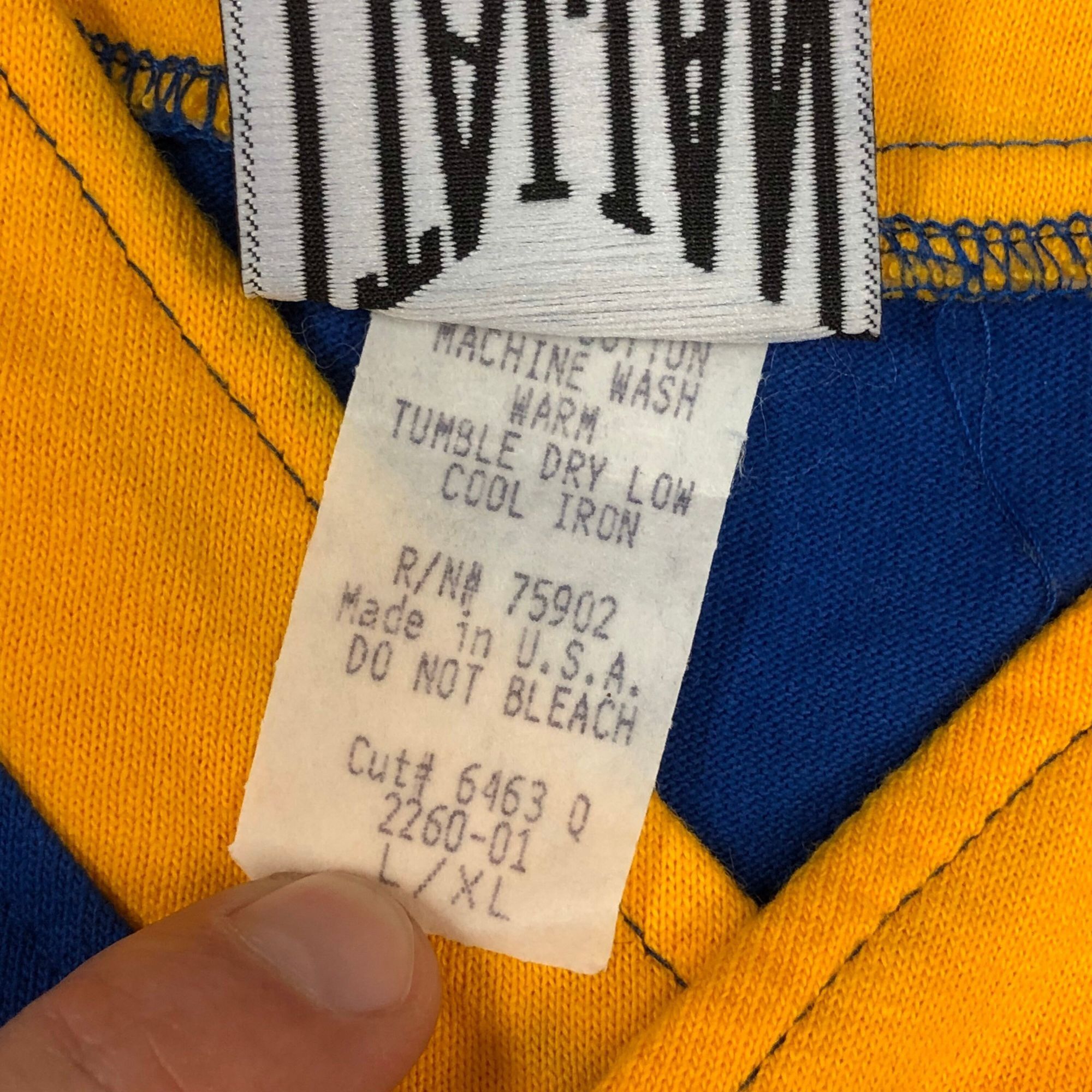 Other NoS Vtg Italian Club COLOR BLOCK Pullover Ringer Shirt Size US XL / EU 56 / 4 - 3 Thumbnail