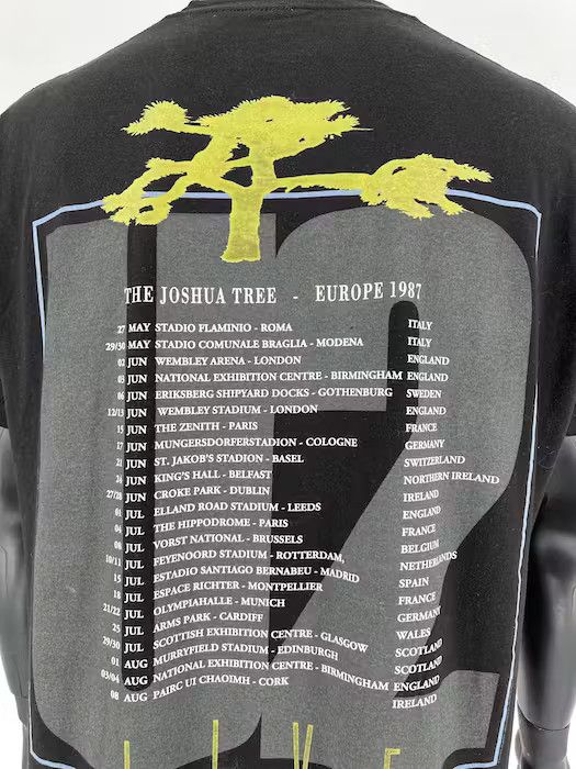 Band Tees Vintage Y2K U2 The Joshua Tree Tour 1987 T Shirt Tee Size US XL / EU 56 / 4 - 8 Thumbnail