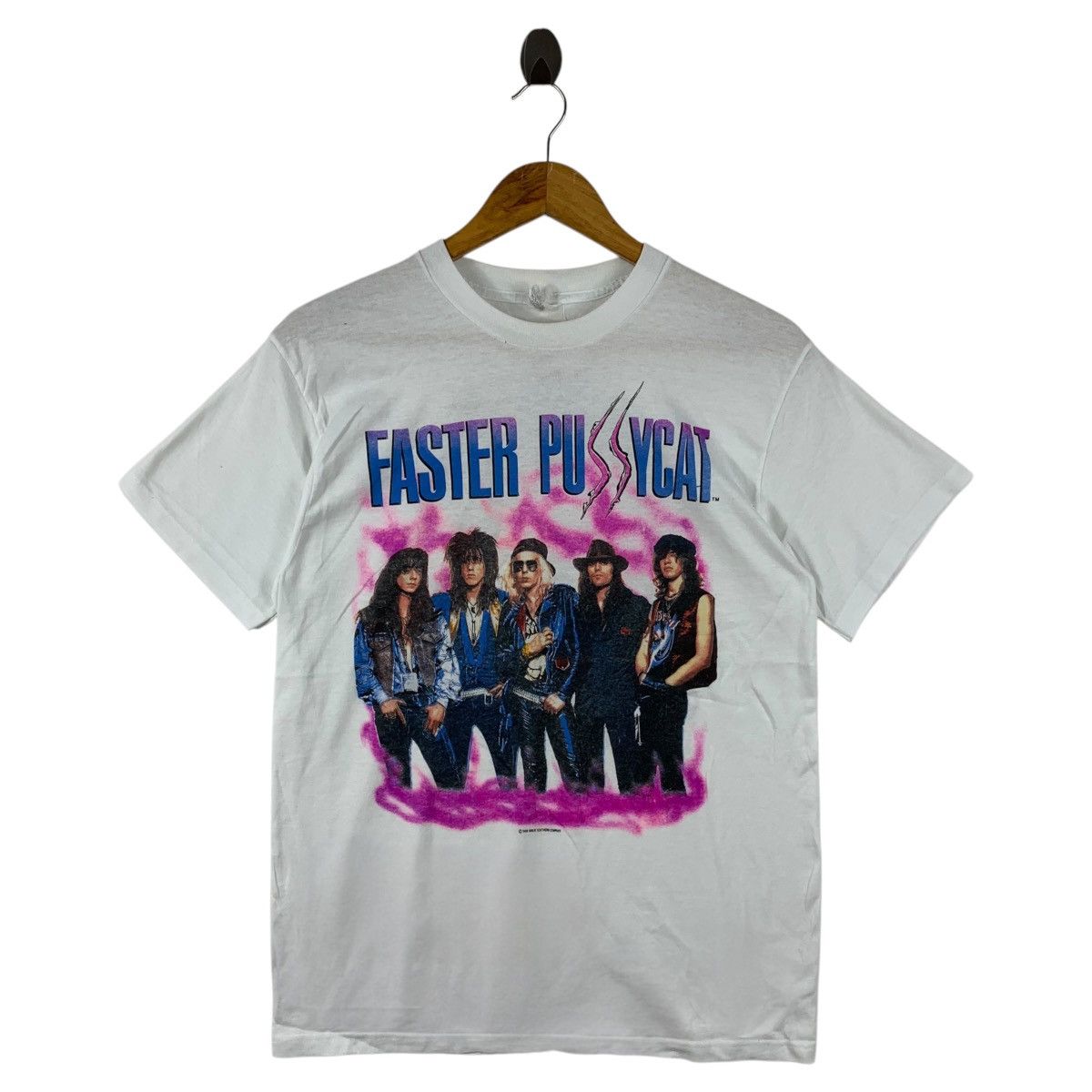 Band Tees Vintage 80s FASTER PUSSYCAT american rock band tees Size US S / EU 44-46 / 1 - 1 Thumbnail