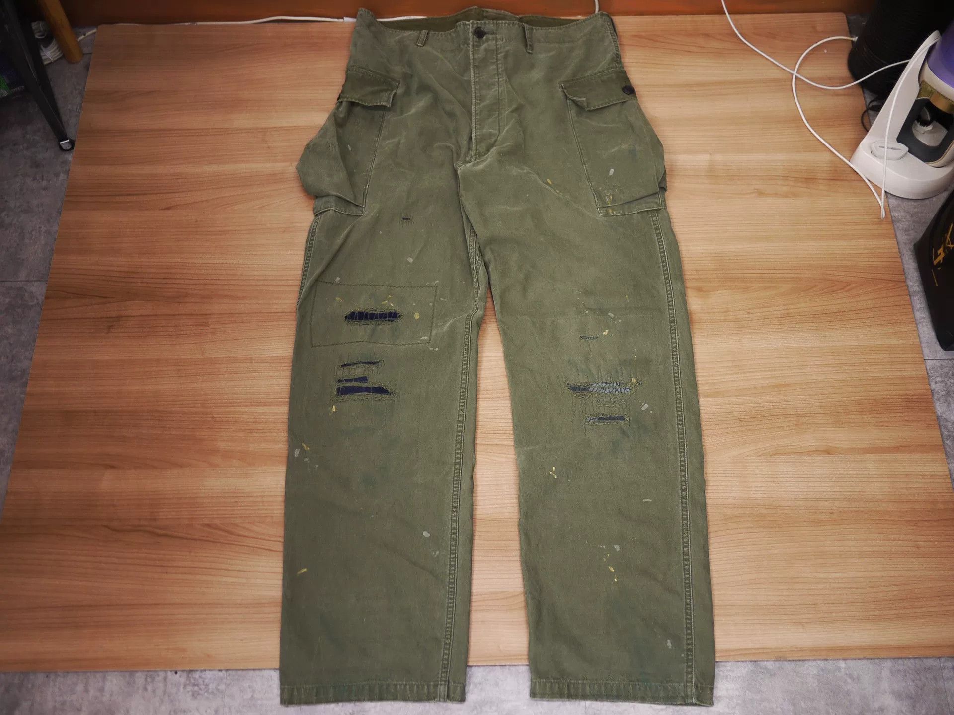 Visvim visvim veterans pants crash kofu green Size US 34 / EU 50 - 1 Thumbnail