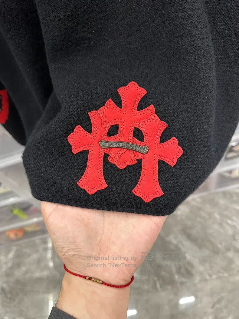 Chrome Hearts CHROME HEARTS Size XL Red three cross skin red lip sweater Size US XL / EU 56 / 4 - 5 Thumbnail